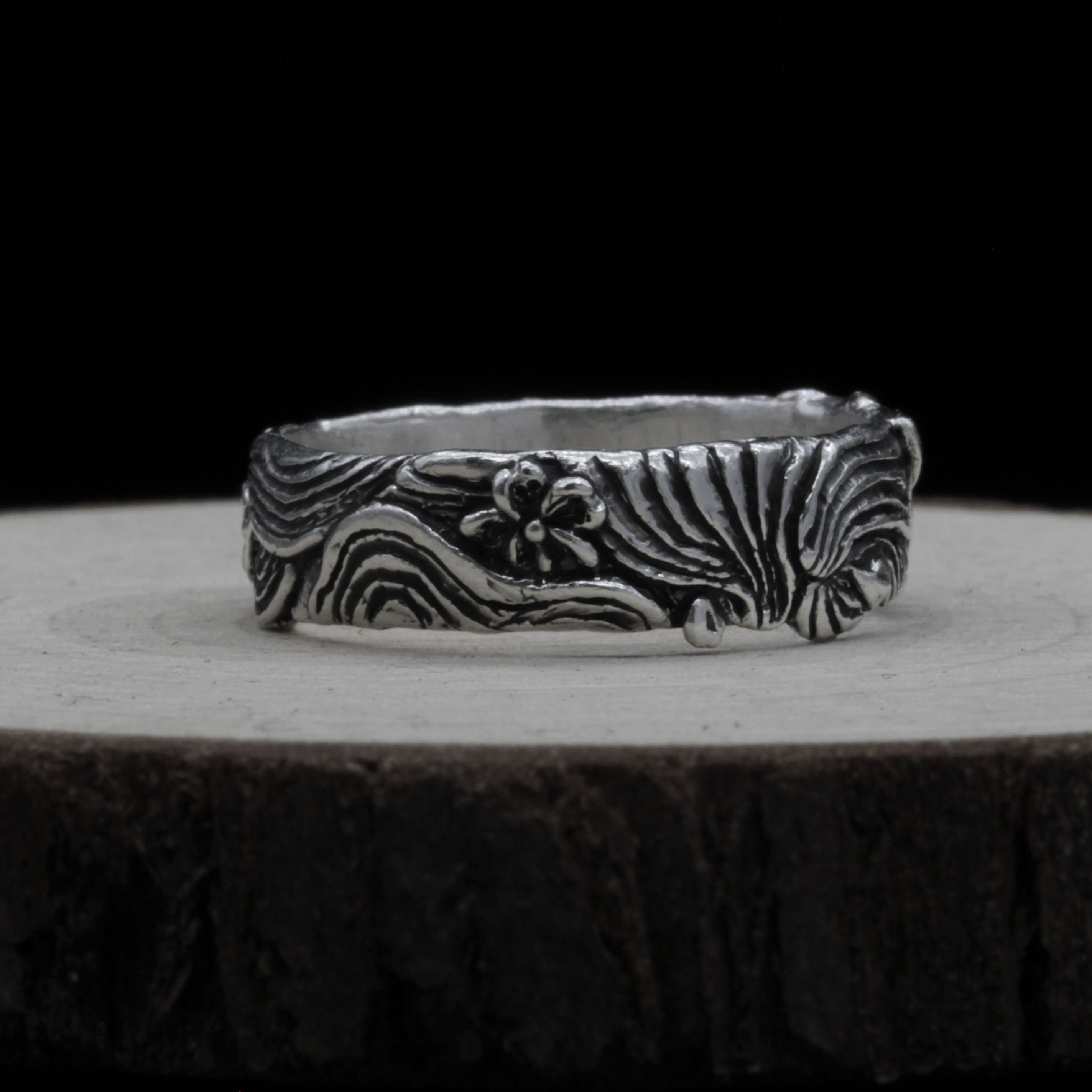 Sakura Blossom Ring – Petals in the Wind Handmade in Sterling Silver 925