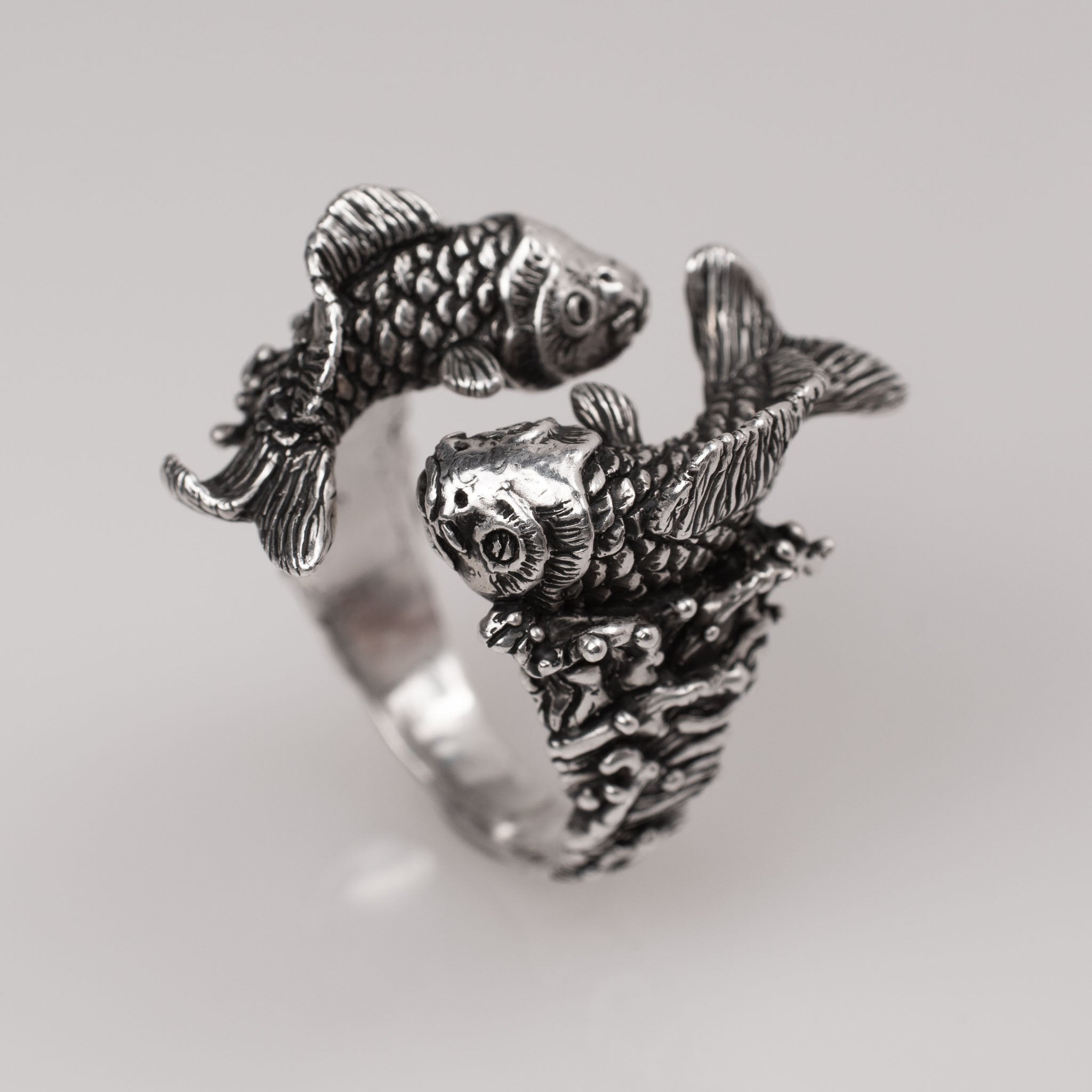 Koi Fish Ring – Japanese-Inspired Symbolic Jewelry in Sterling Silver 925