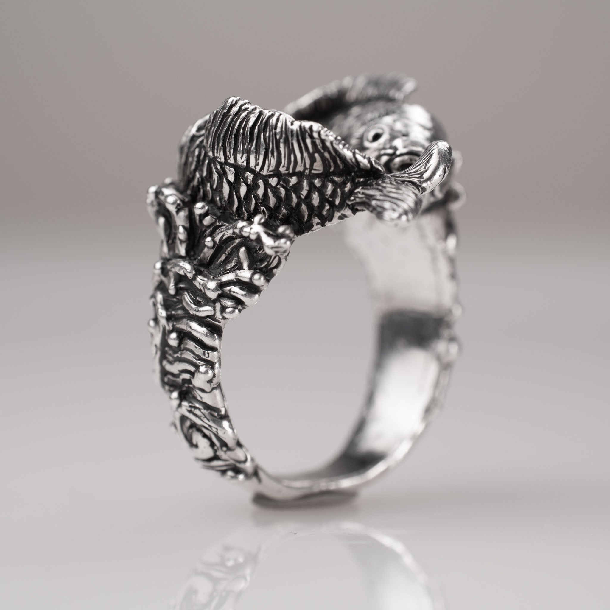 Koi Fish Ring – Japanese-Inspired Symbolic Jewelry in Sterling Silver 925