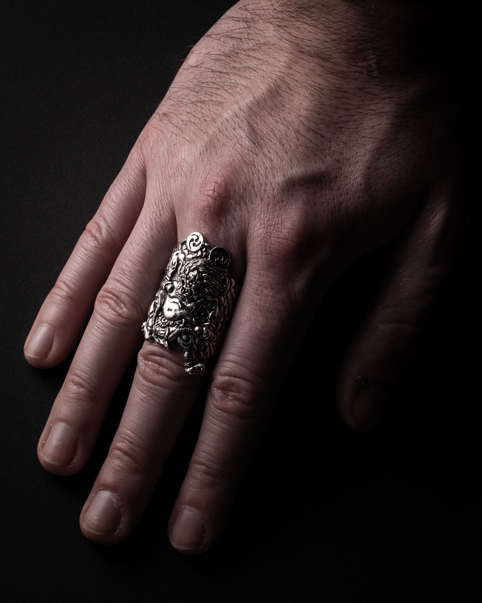 Raijin Ring – The Thunder God’s Power in Sterling Silver 925
