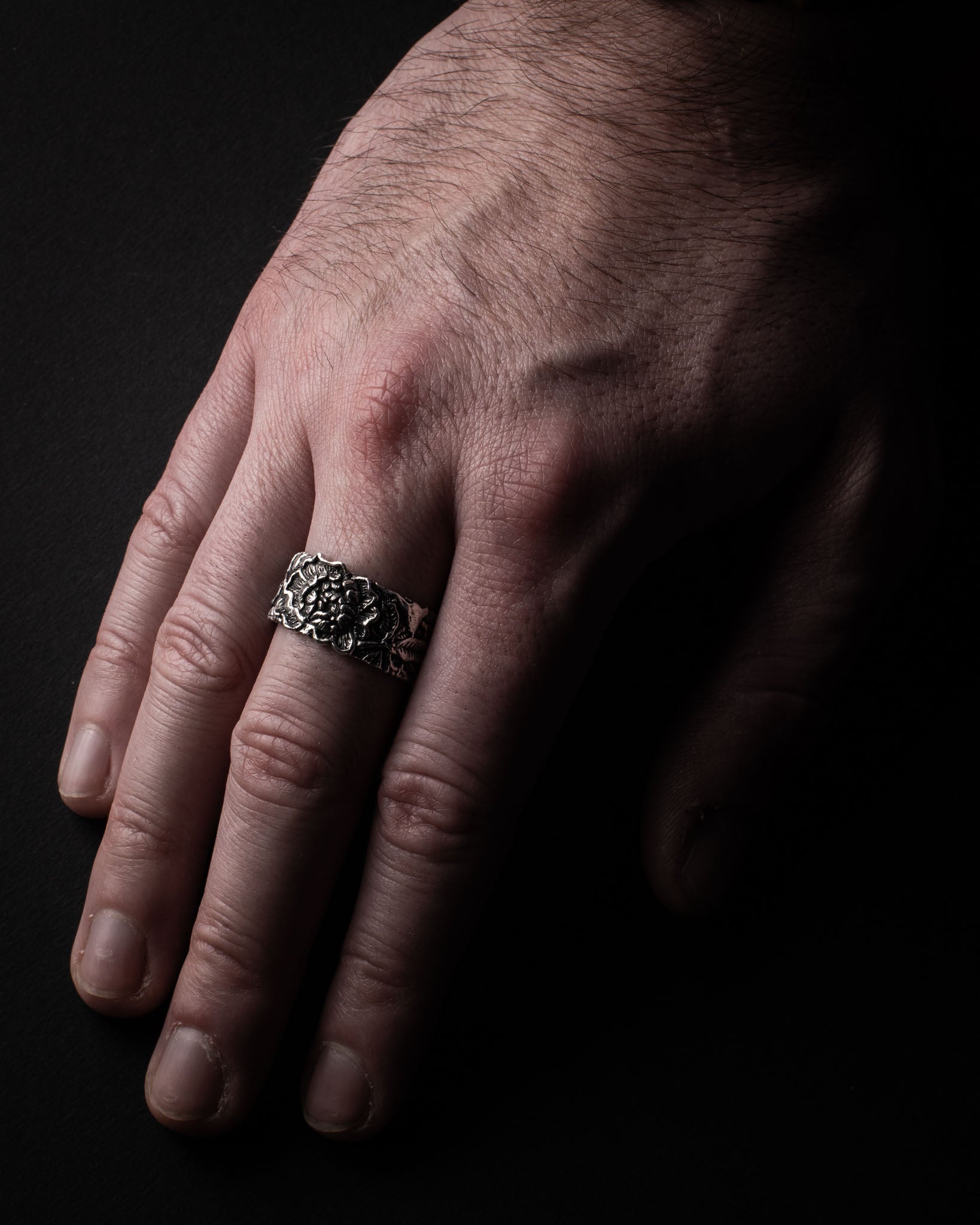 Peony Ring – Elegant Floral Jewelry Handmade in Sterling Silver 925