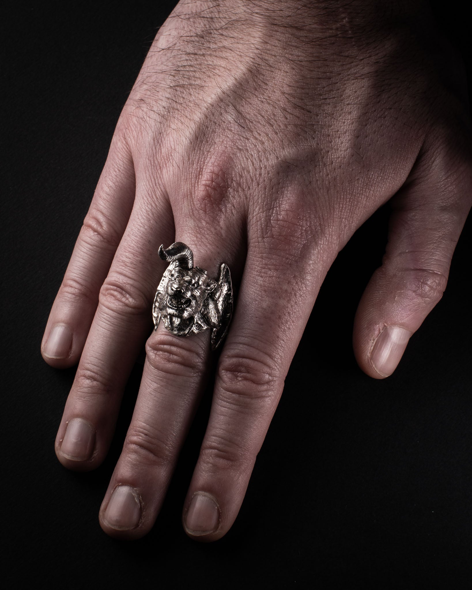 Nosferatu Zodd Ring – Handmade Berserk-Inspired Jewelry in Sterling Silver 925