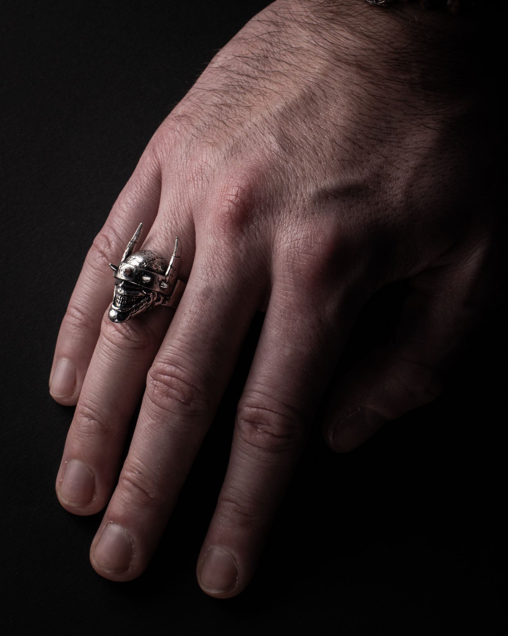 Batman Who Laughs Ring – Dark Multiverse Handcrafted in Sterling Silver 925