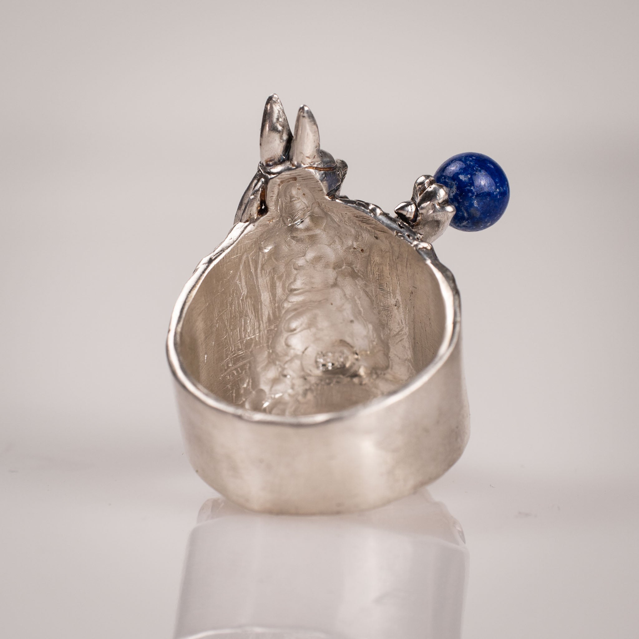 Lucario Aura Sphere – Handmade Silver 925 Pokémon with Lapis Lazuli
