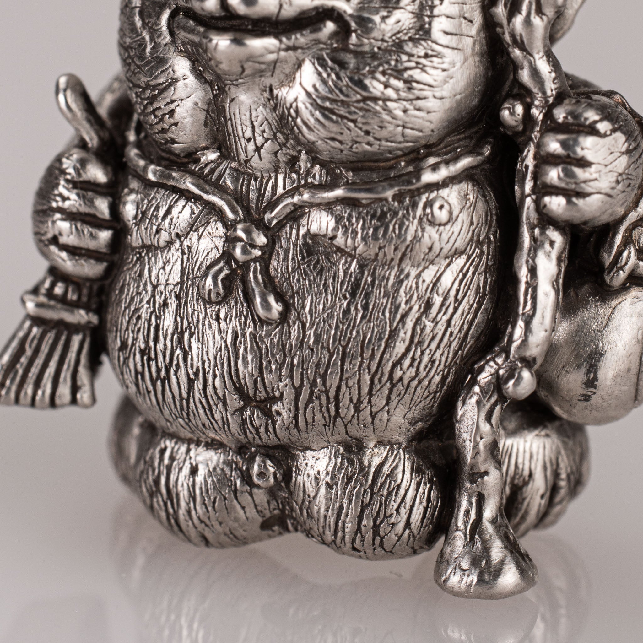 Tanuki Pendant – Japanese Joy Spirit Folklore in Sterling Silver 925