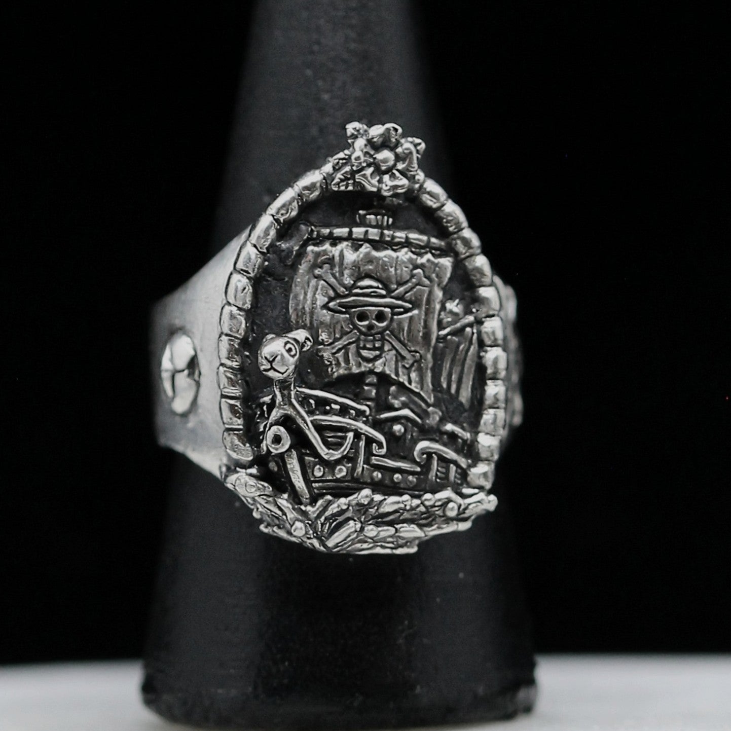 Going Merry Sailing Ship Ring – One Piece-Inspired Handmade in Sterling Silver 925