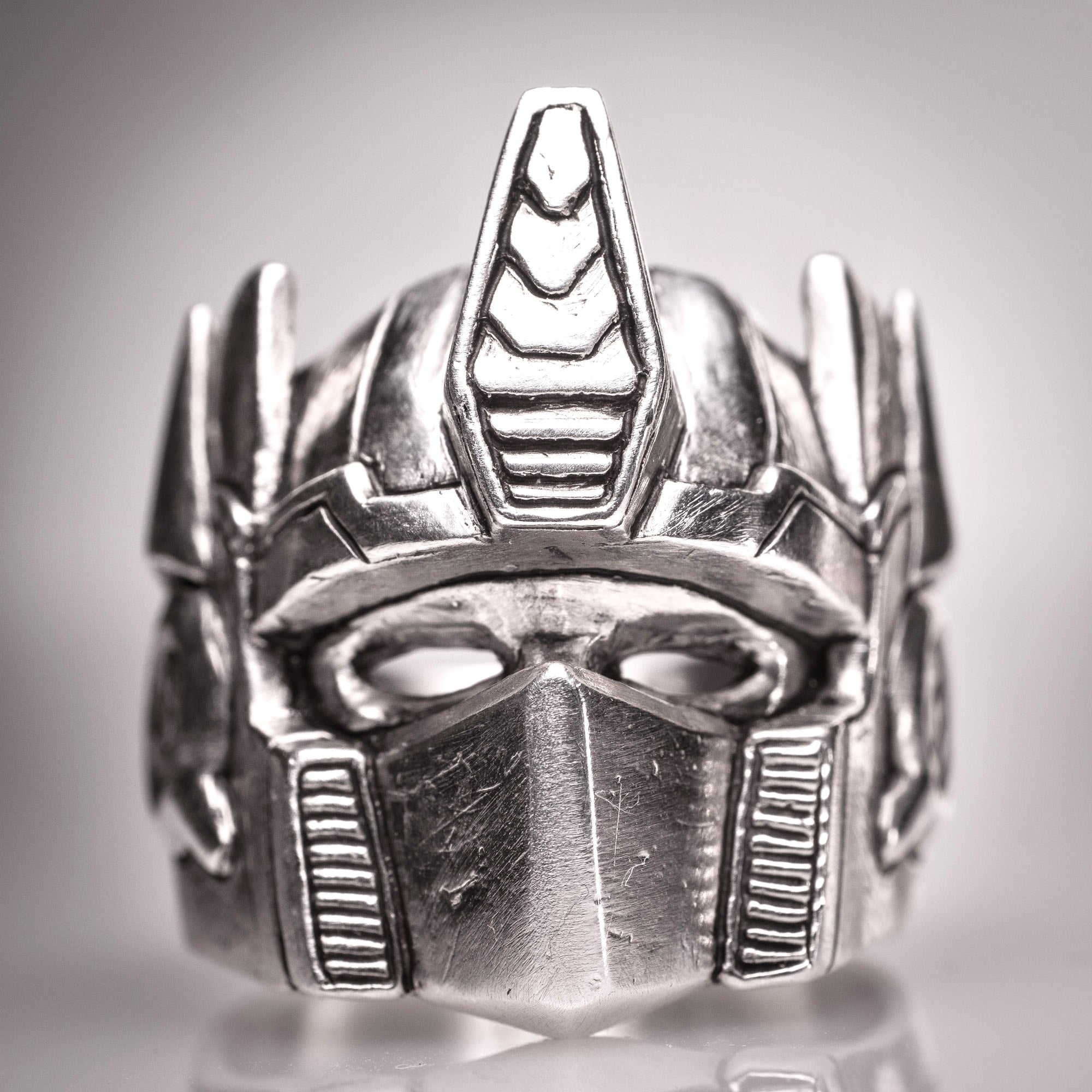 Optimus Prime Silver Ring – Transformers Hero Jewelry in Sterling Silver 925