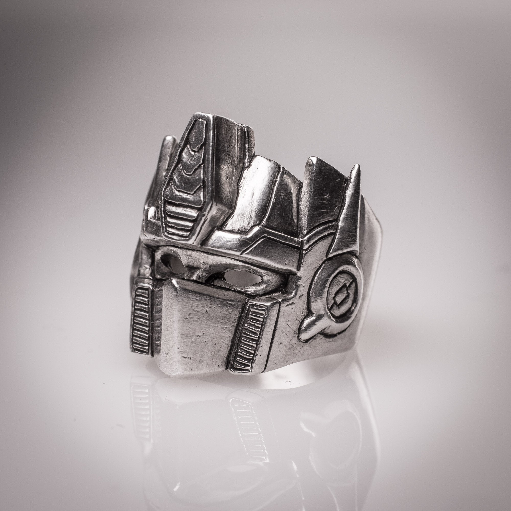 Optimus Prime Silver Ring – Transformers Hero Jewelry in Sterling Silver 925