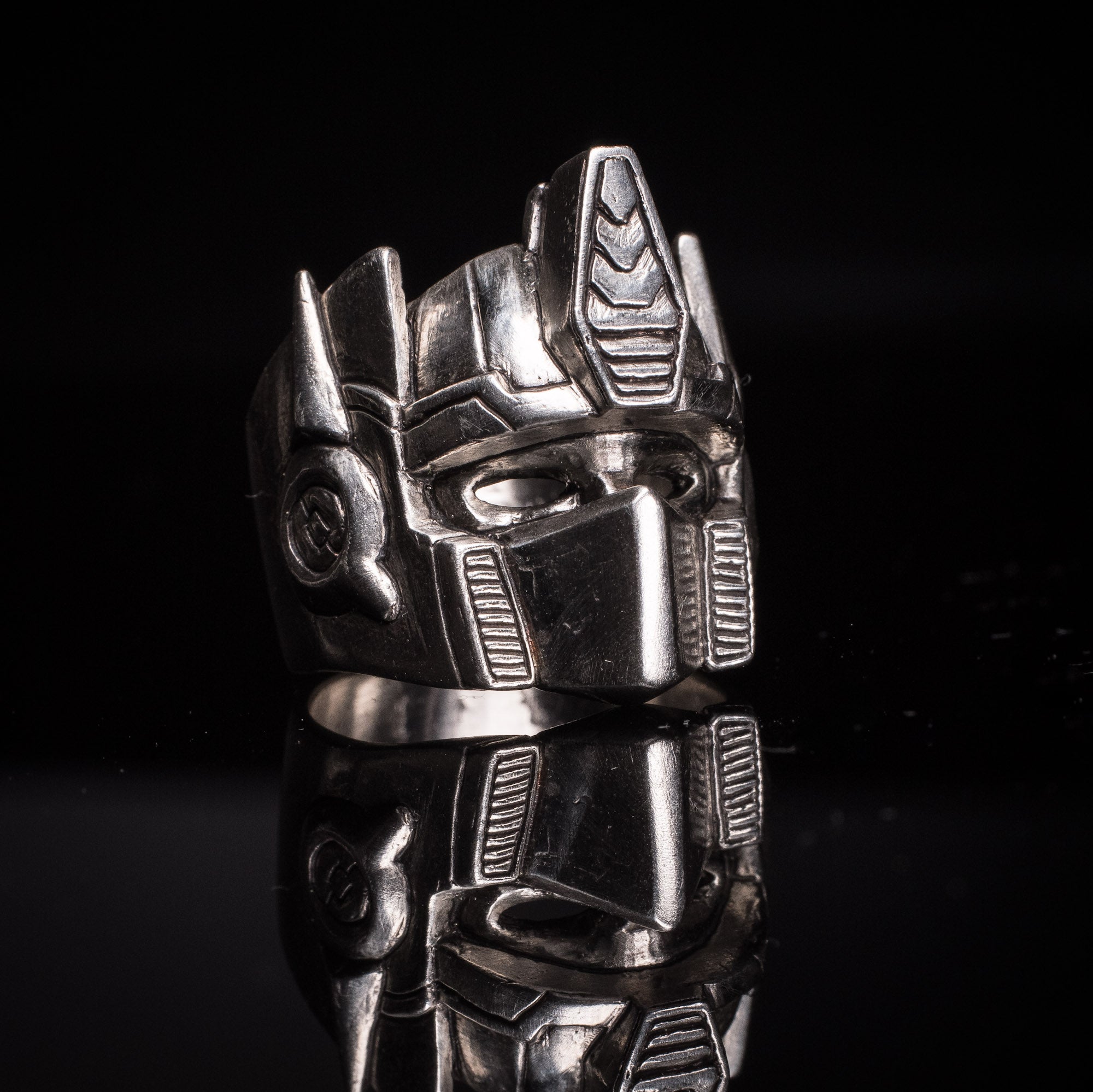 Optimus Prime Silver Ring – Transformers Hero Jewelry in Sterling Silver 925
