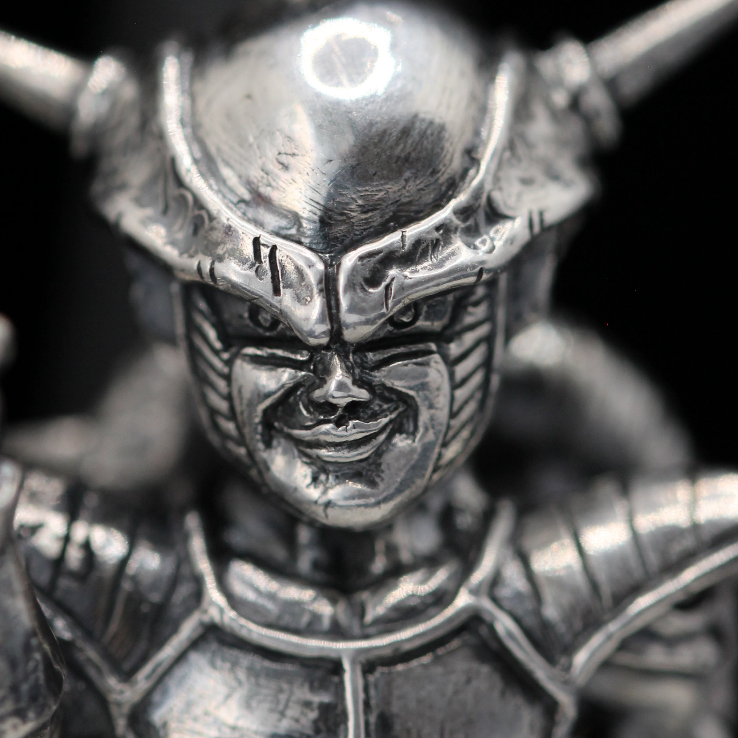 Frieza 1st Form Ring with Ruby – Dragon Ball-Inspired Handmade in Sterling Silver 925