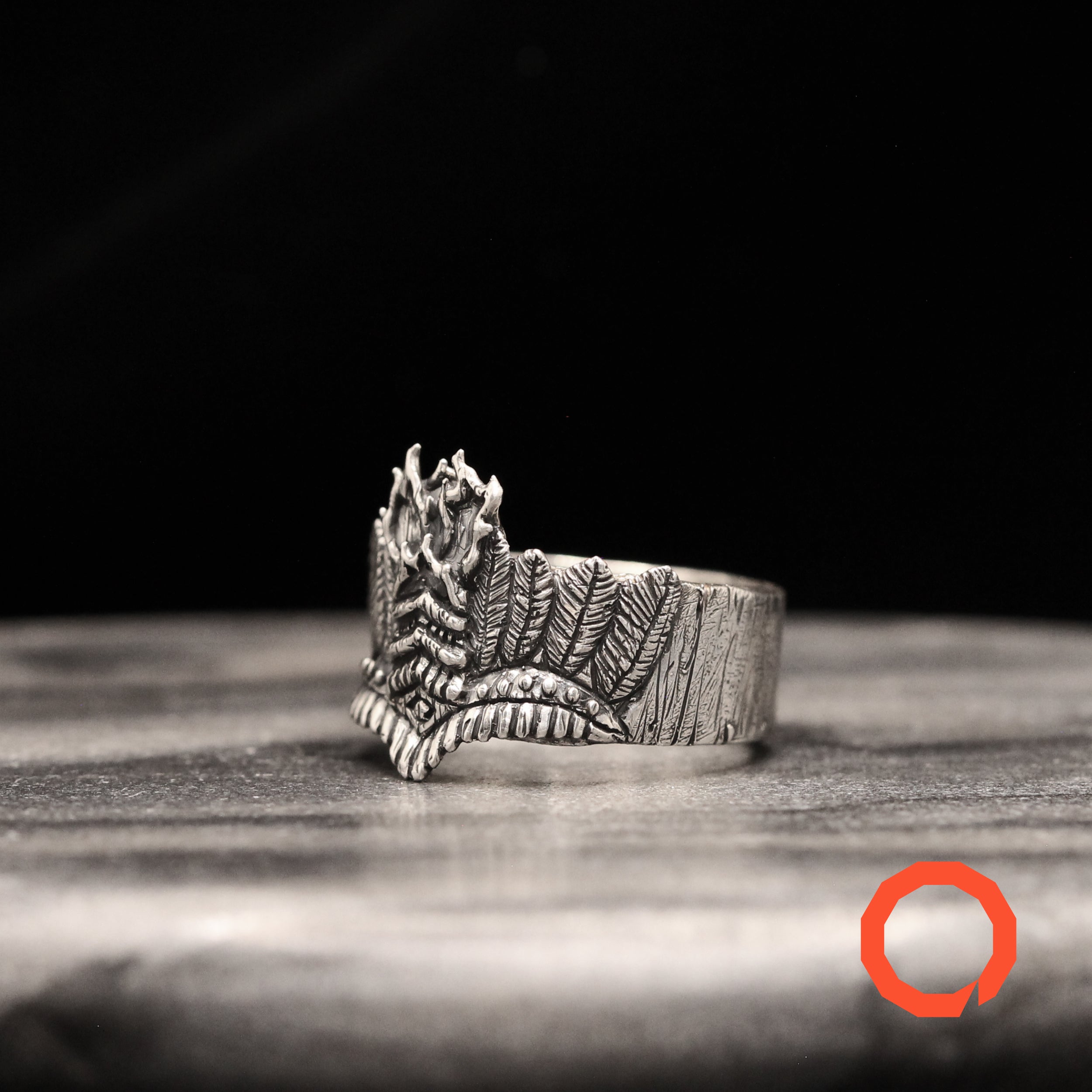 Tiki Mug Totem Ring Set – Handmade Tribal Jewelry in Sterling Silver 925