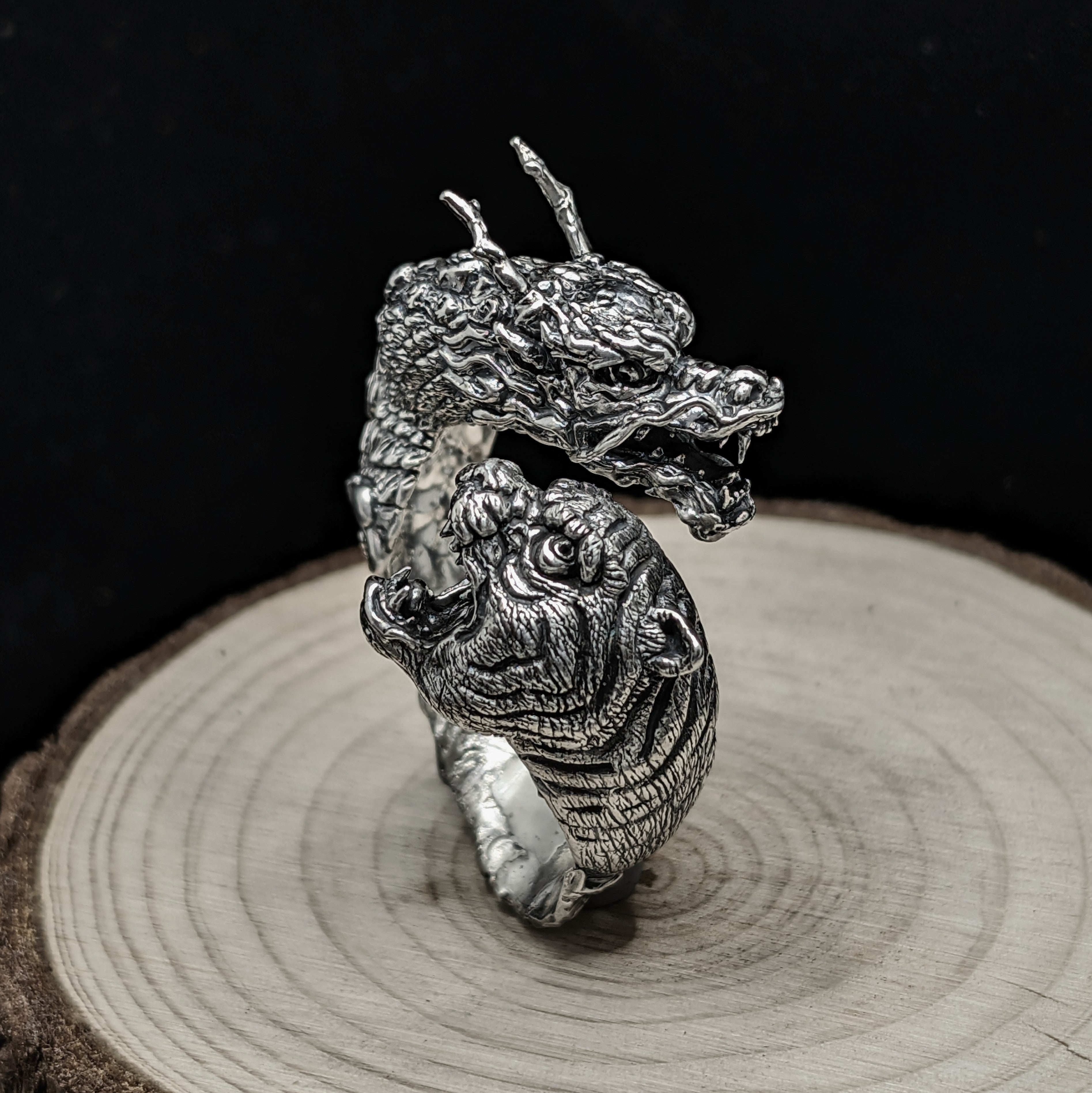 Dragon & Tiger Ring – The Yin-Yang of Modern Days in Sterling Silver 925