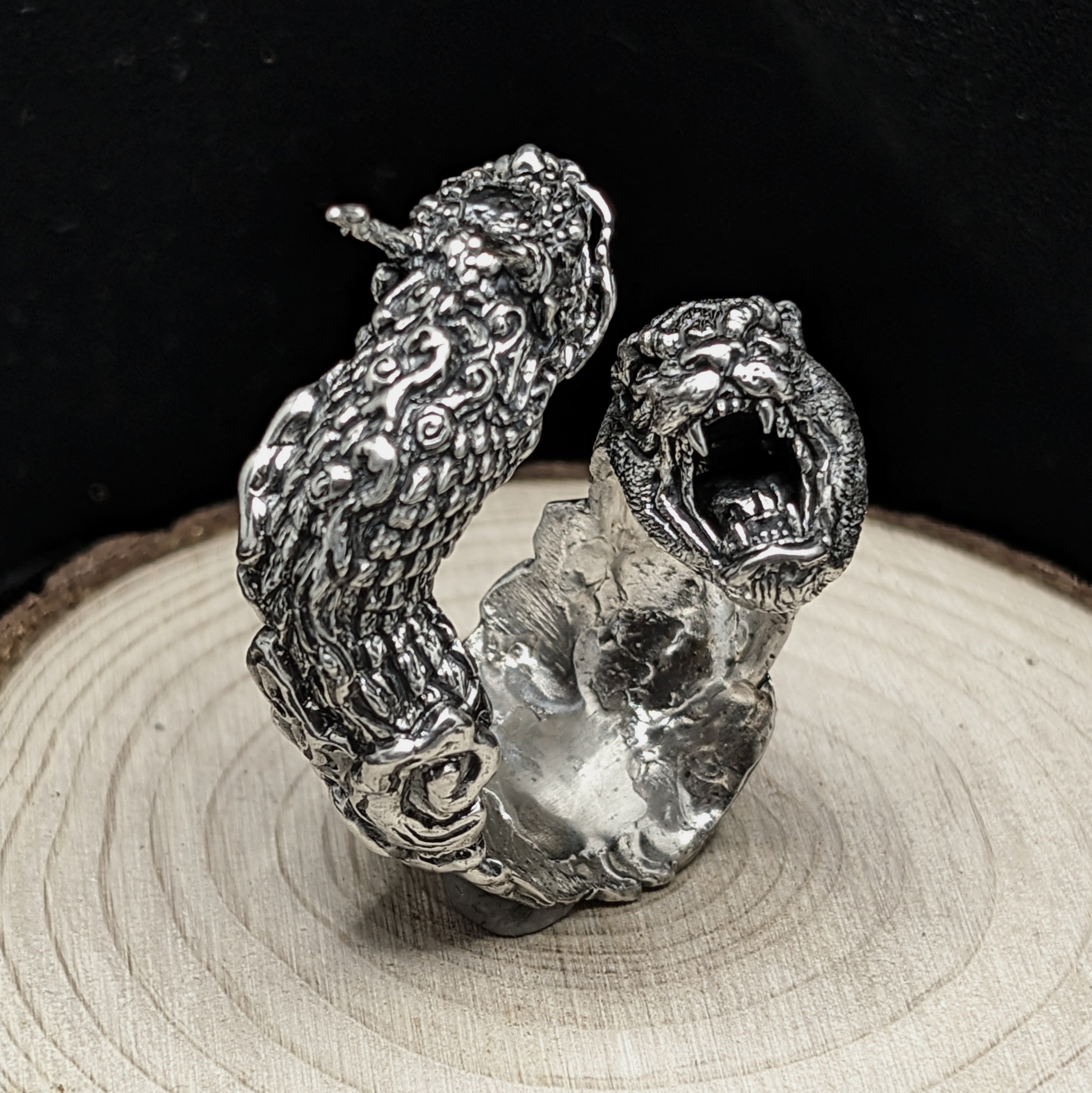 Dragon & Tiger Ring – The Yin-Yang of Modern Days in Sterling Silver 925