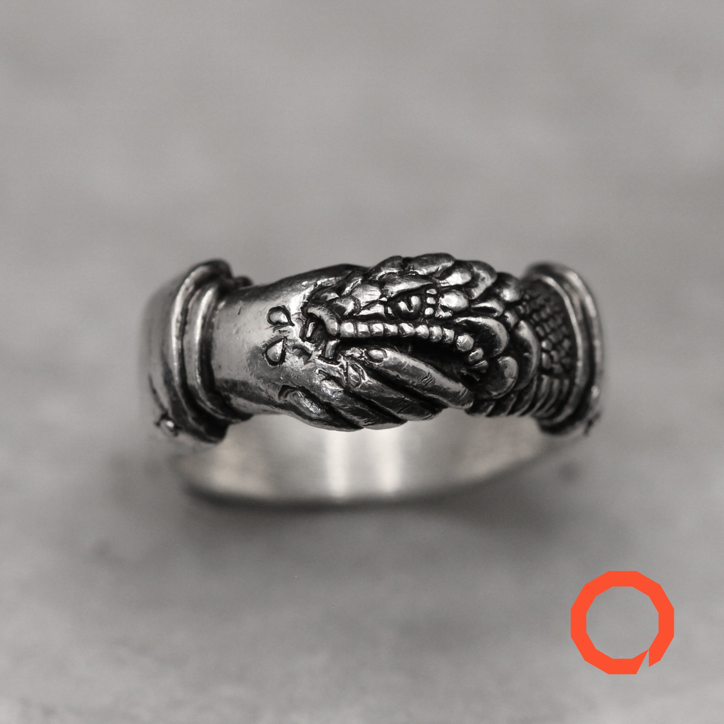 Trust No One Ring – Tattoo-Inspired Serpent in Sterling Silver 925