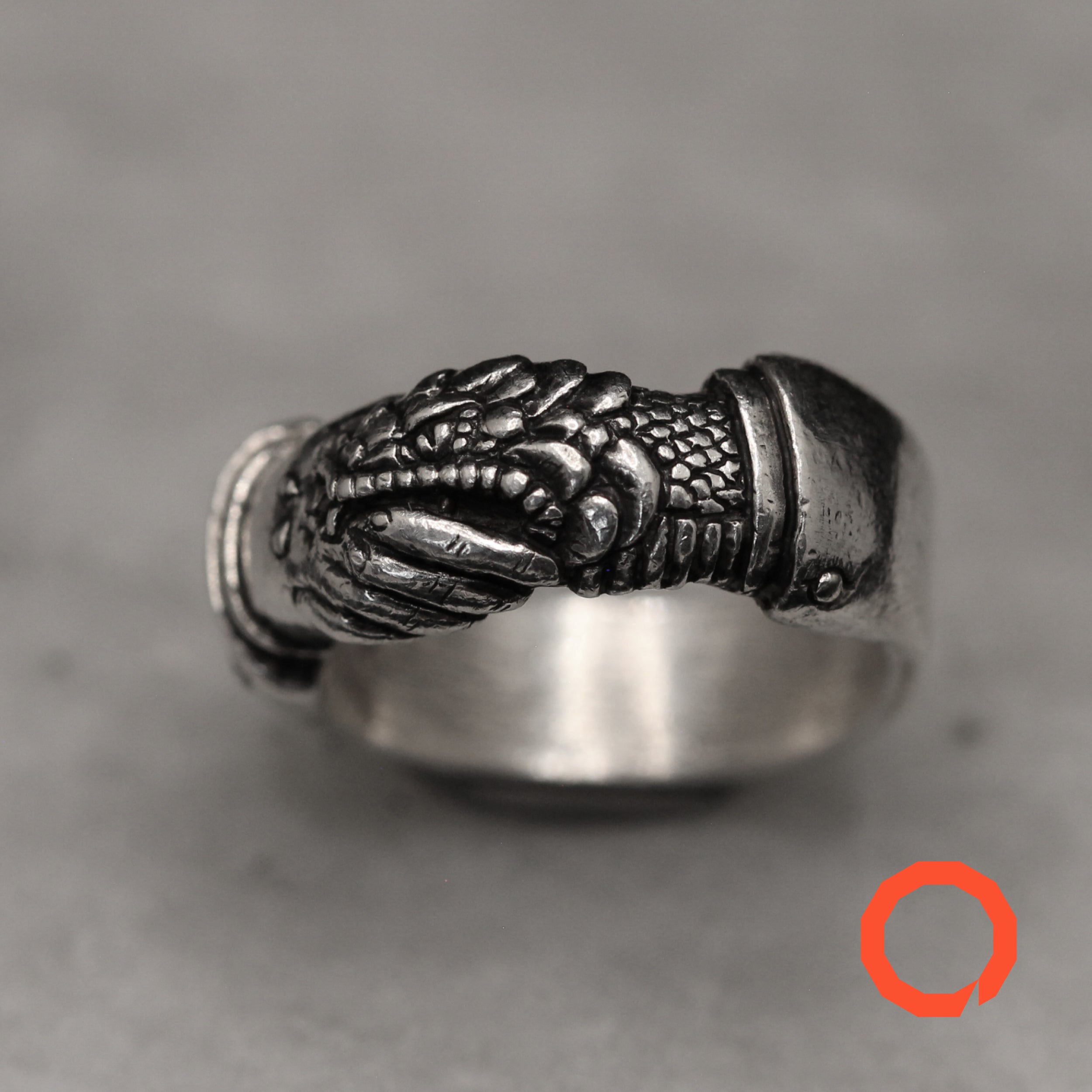 Trust No One Ring – Tattoo-Inspired Serpent in Sterling Silver 925