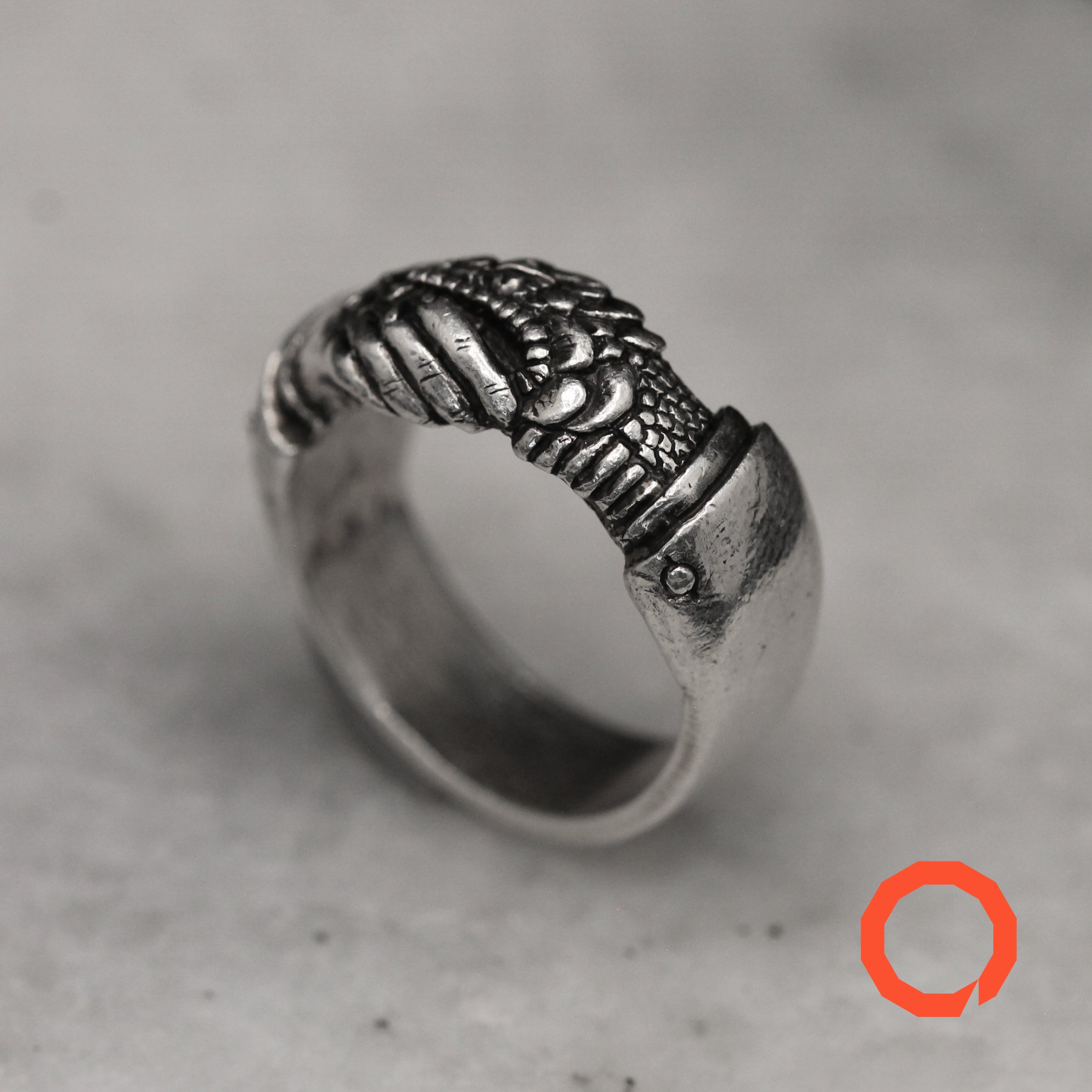 Trust No One Ring – Tattoo-Inspired Serpent in Sterling Silver 925