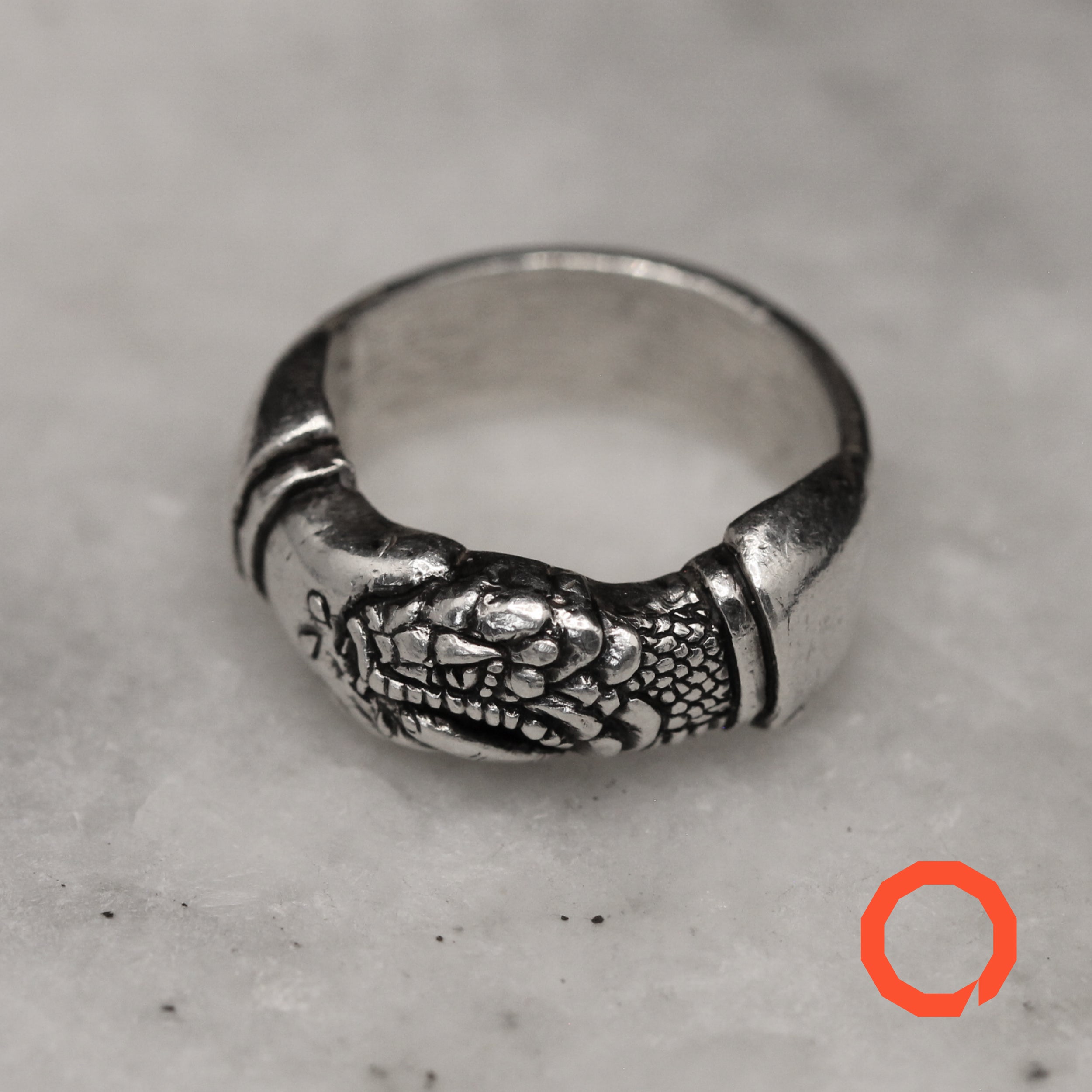 Trust No One Ring – Tattoo-Inspired Serpent in Sterling Silver 925