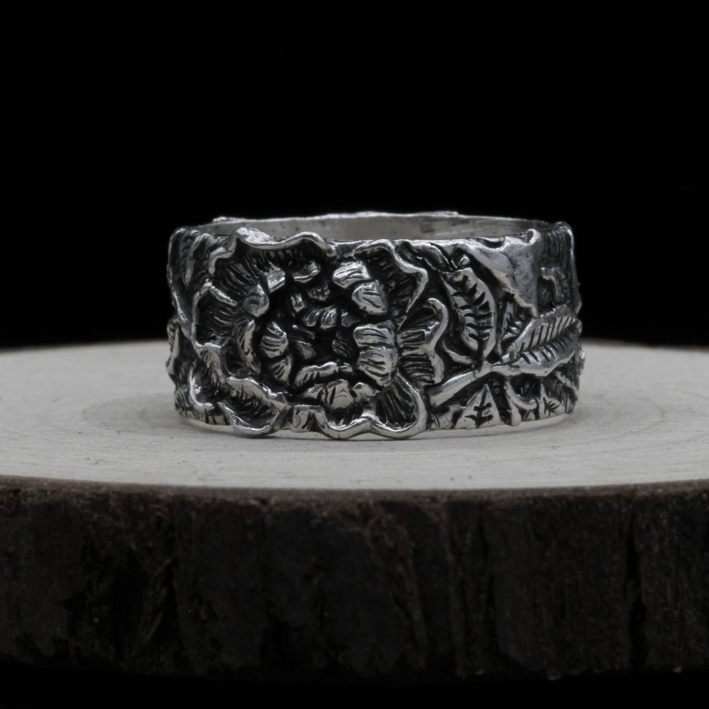 Peony Silver 925 Ring - Blossoming Elegance