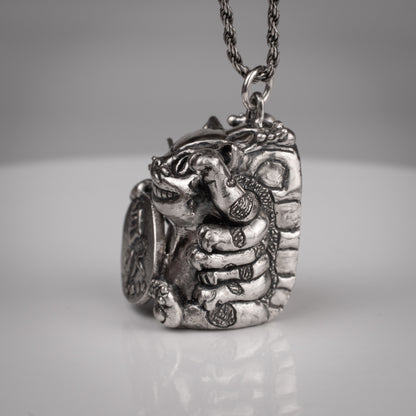 Catbus Manekineko Silver Pendant - Handmade Jewelry Inspired by Miyazaki | Unique Lucky Charm