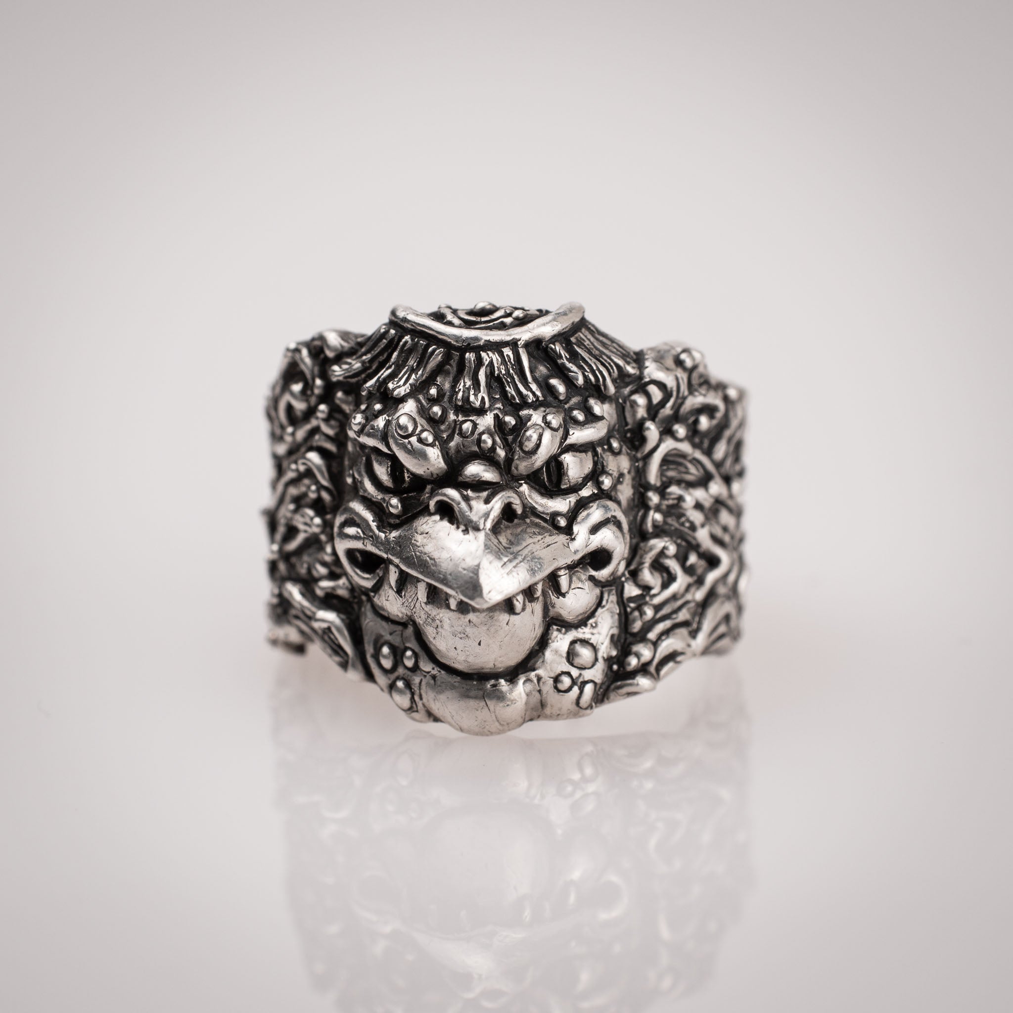 Anello Yokai Kappa – Ispirato alla Mitologia Giapponese in Argento 925