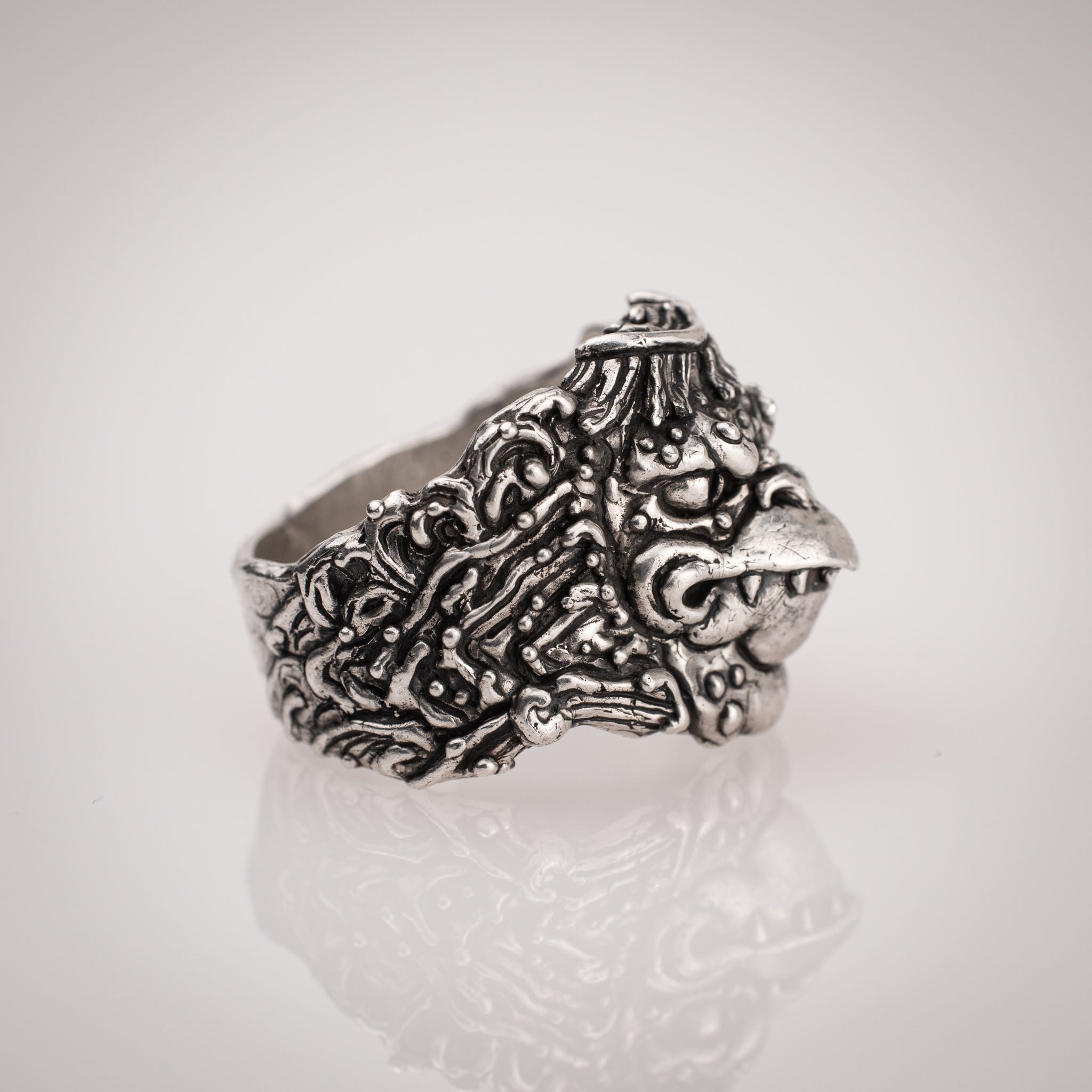 Anello Yokai Kappa – Ispirato alla Mitologia Giapponese in Argento 925