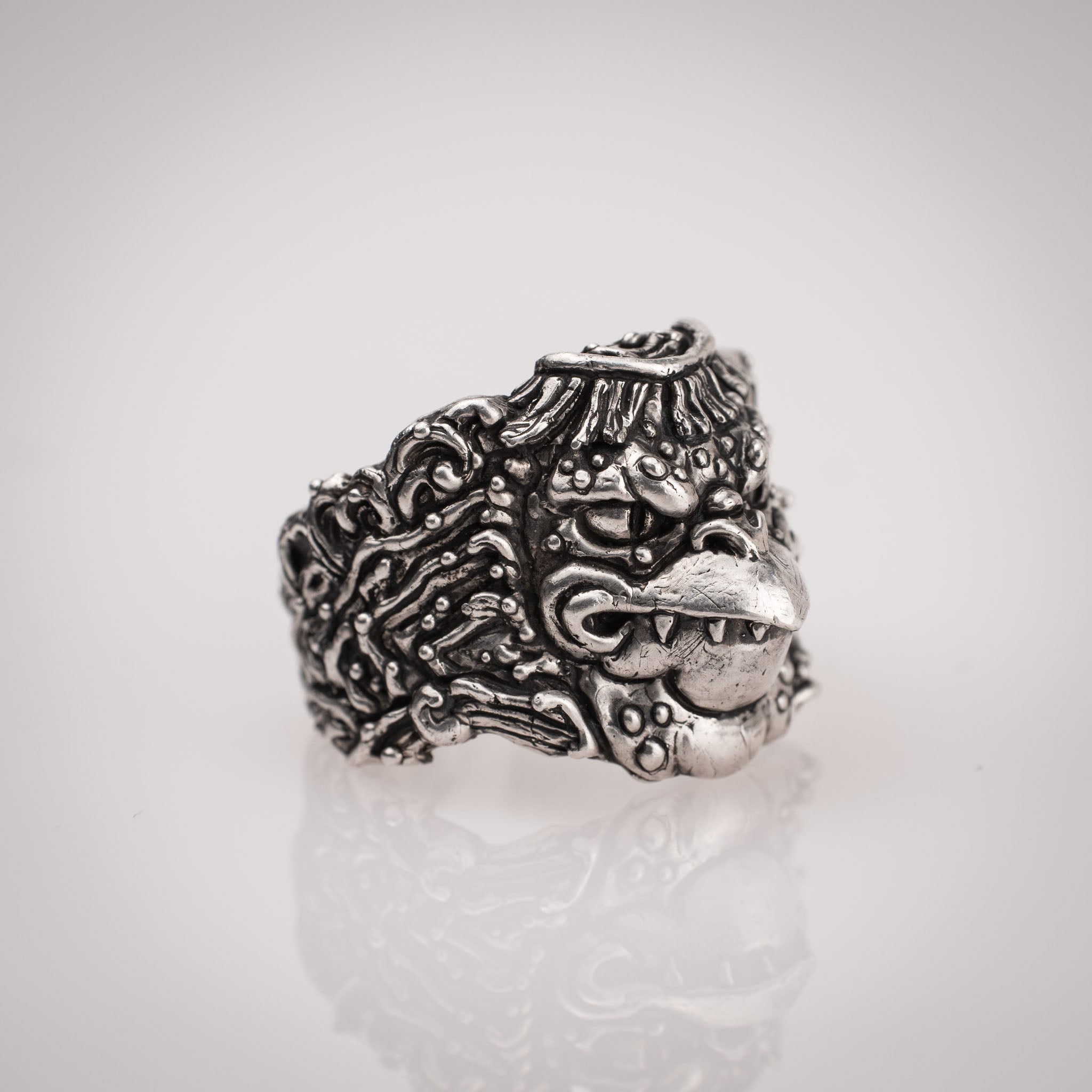 Anello Yokai Kappa – Ispirato alla Mitologia Giapponese in Argento 925