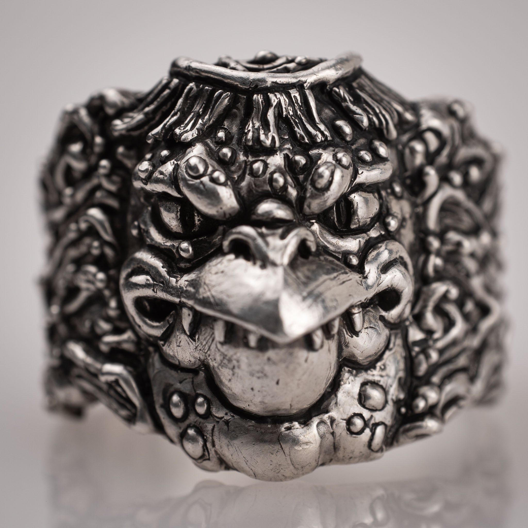 Anello Yokai Kappa – Ispirato alla Mitologia Giapponese in Argento 925