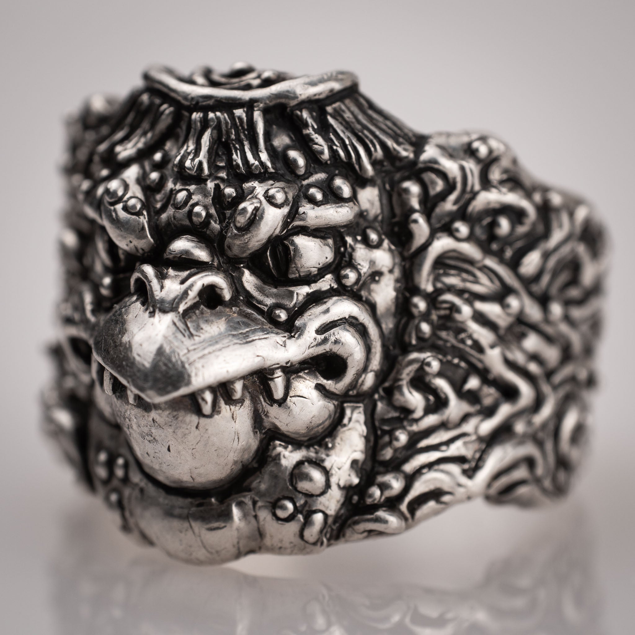 Anello Yokai Kappa – Ispirato alla Mitologia Giapponese in Argento 925