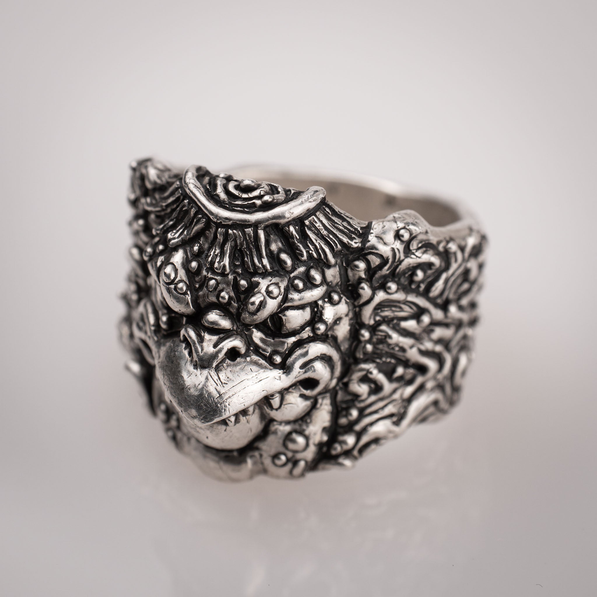 Anello Yokai Kappa – Ispirato alla Mitologia Giapponese in Argento 925