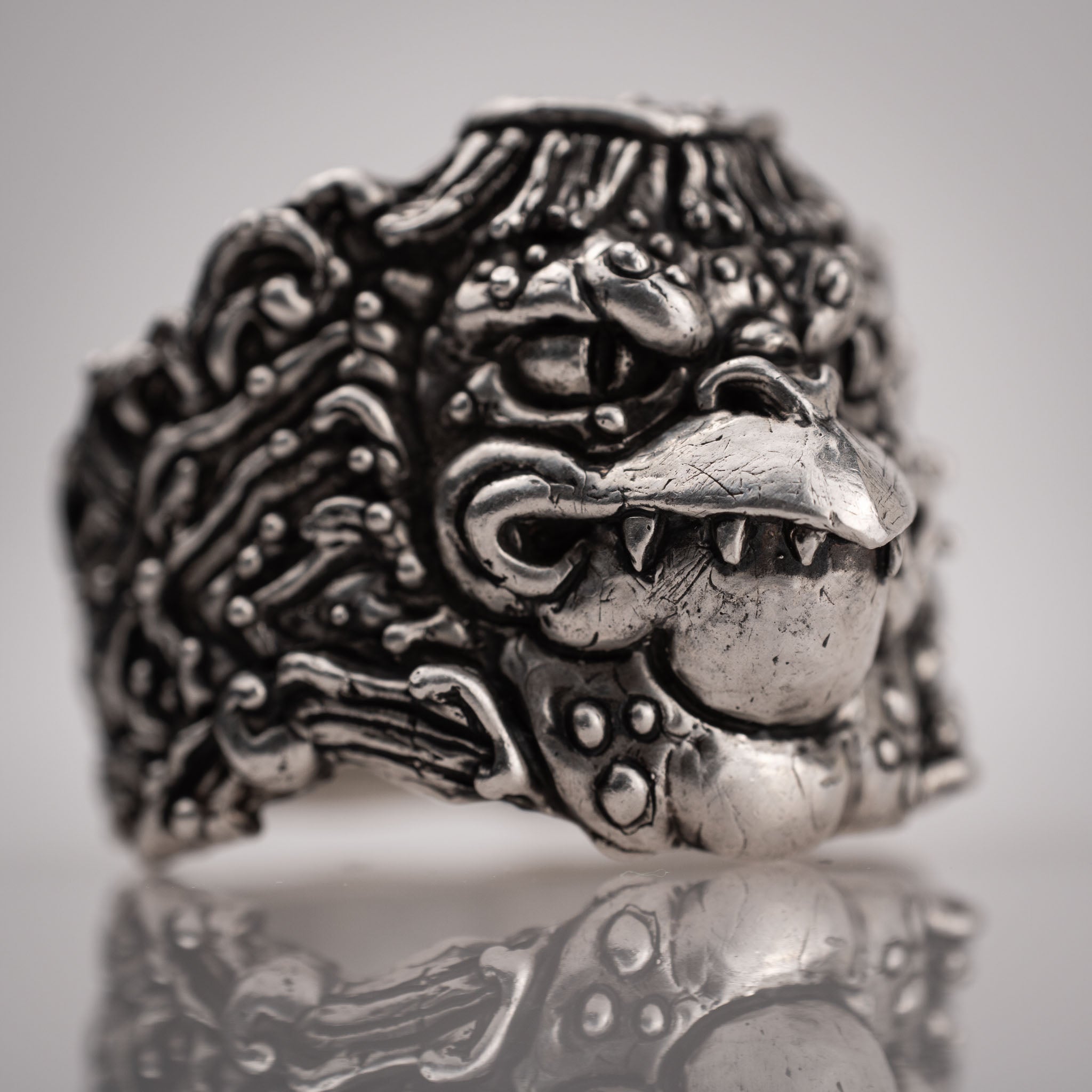 Anello Yokai Kappa – Ispirato alla Mitologia Giapponese in Argento 925