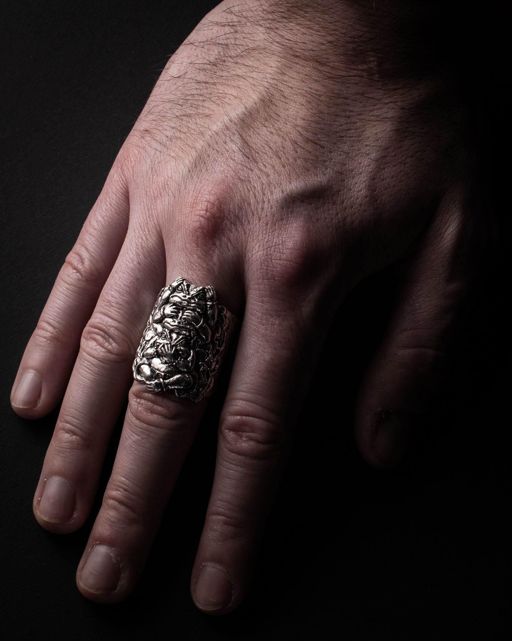 Three Wise Frogs Ring – Symbolism in Sterling Silver 925