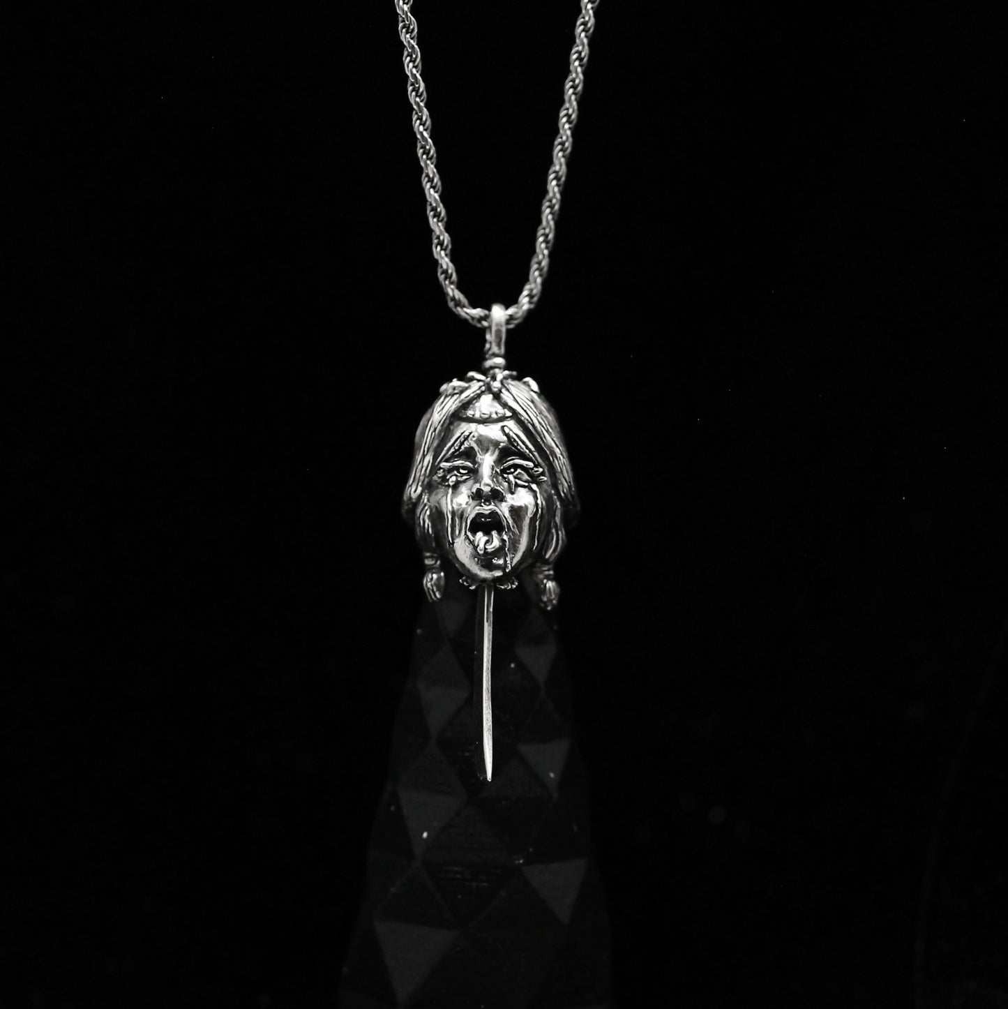 AHEGAO NAMAKUBI with KATANA Silver 925 Pendant