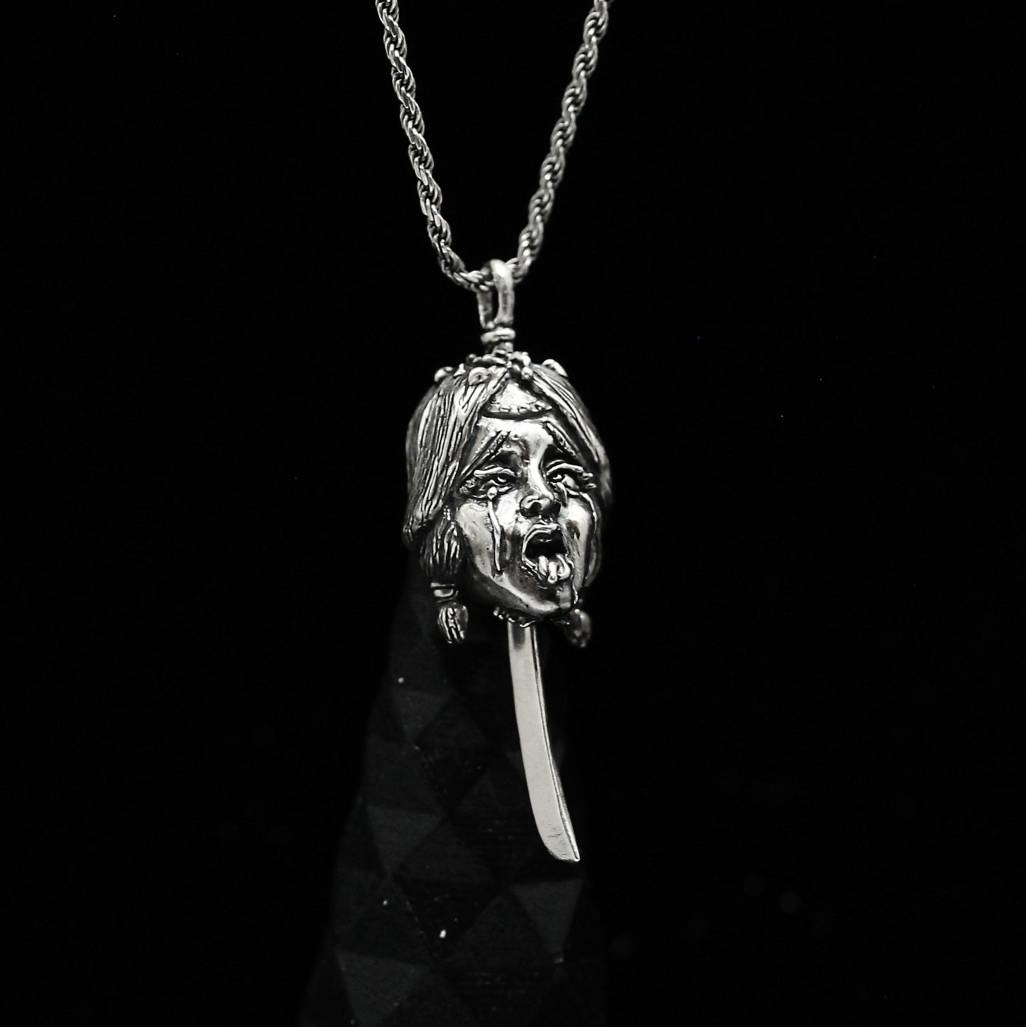 AHEGAO NAMAKUBI with KATANA Silver 925 Pendant