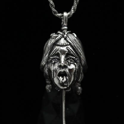 AHEGAO NAMAKUBI with KATANA Silver 925 Pendant