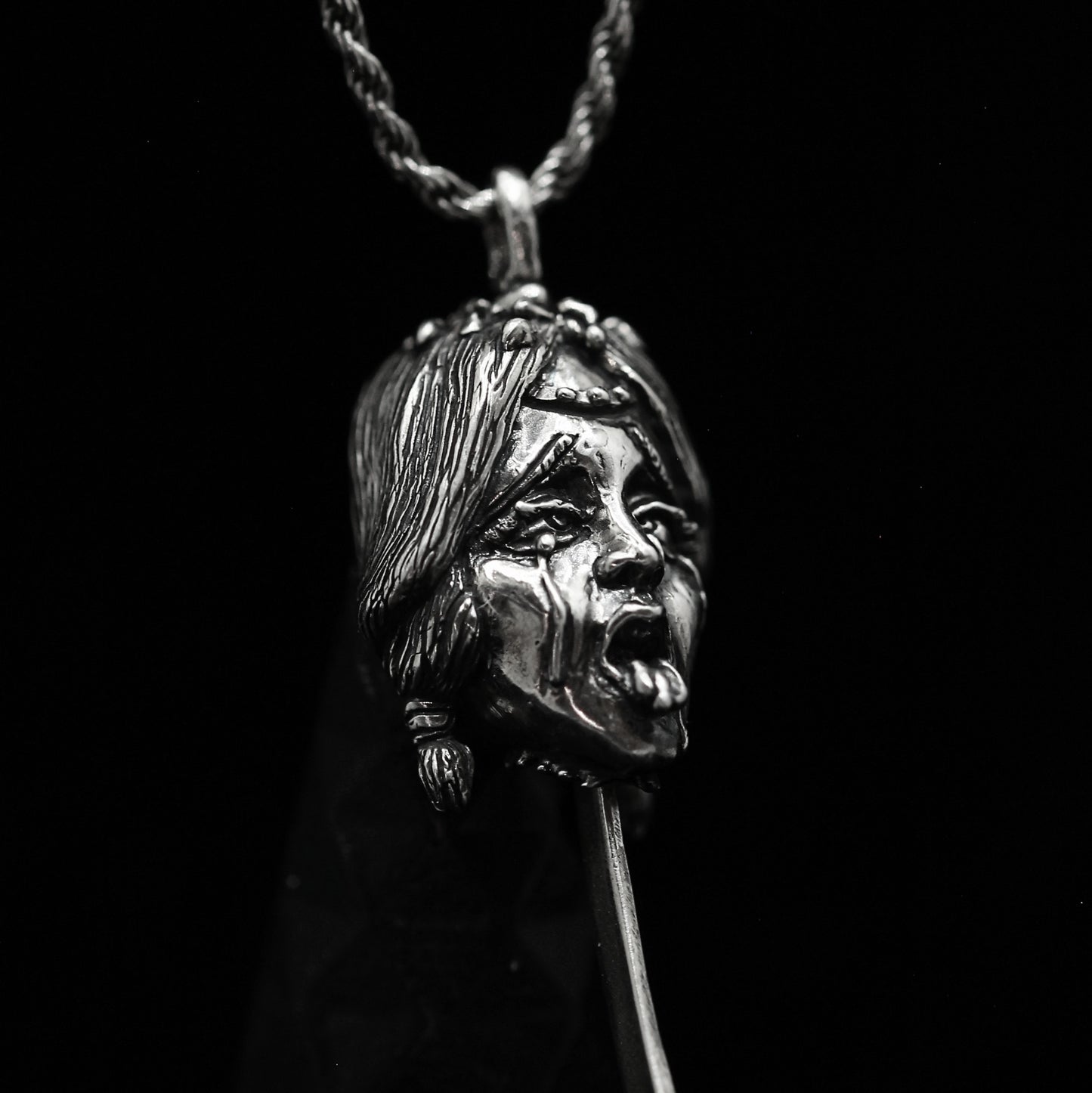 AHEGAO NAMAKUBI with KATANA Silver 925 Pendant