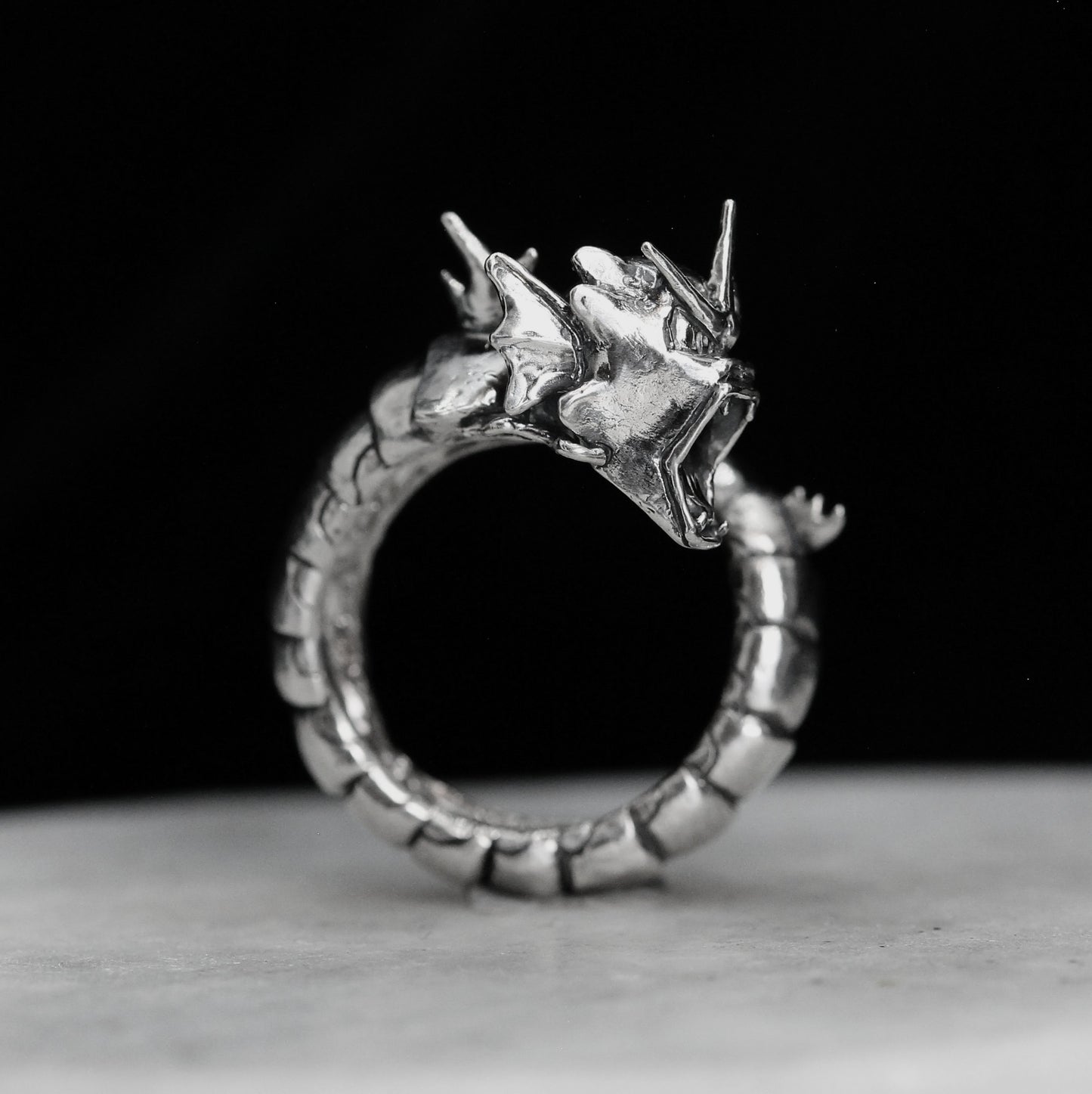 GYARADOS Handmade Silver Ring