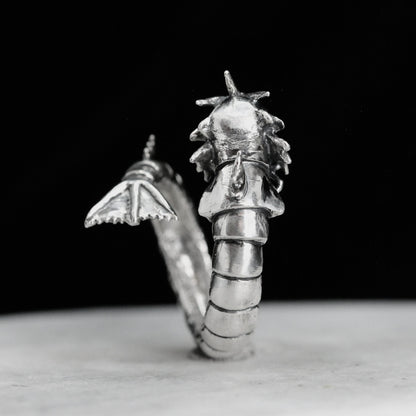 GYARADOS Handmade Silver Ring