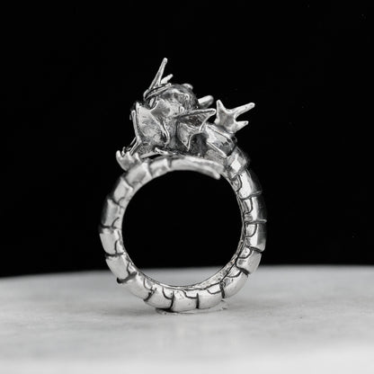 GYARADOS Handmade Silver Ring