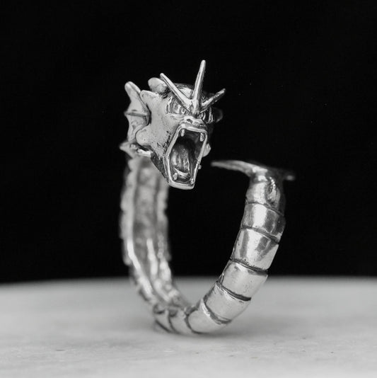 GYARADOS Handmade Silver Ring