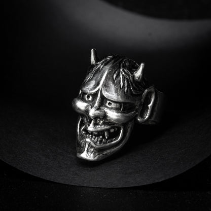 HANNYA MASK JAPANESE TATTOO Handmade Silver Ring