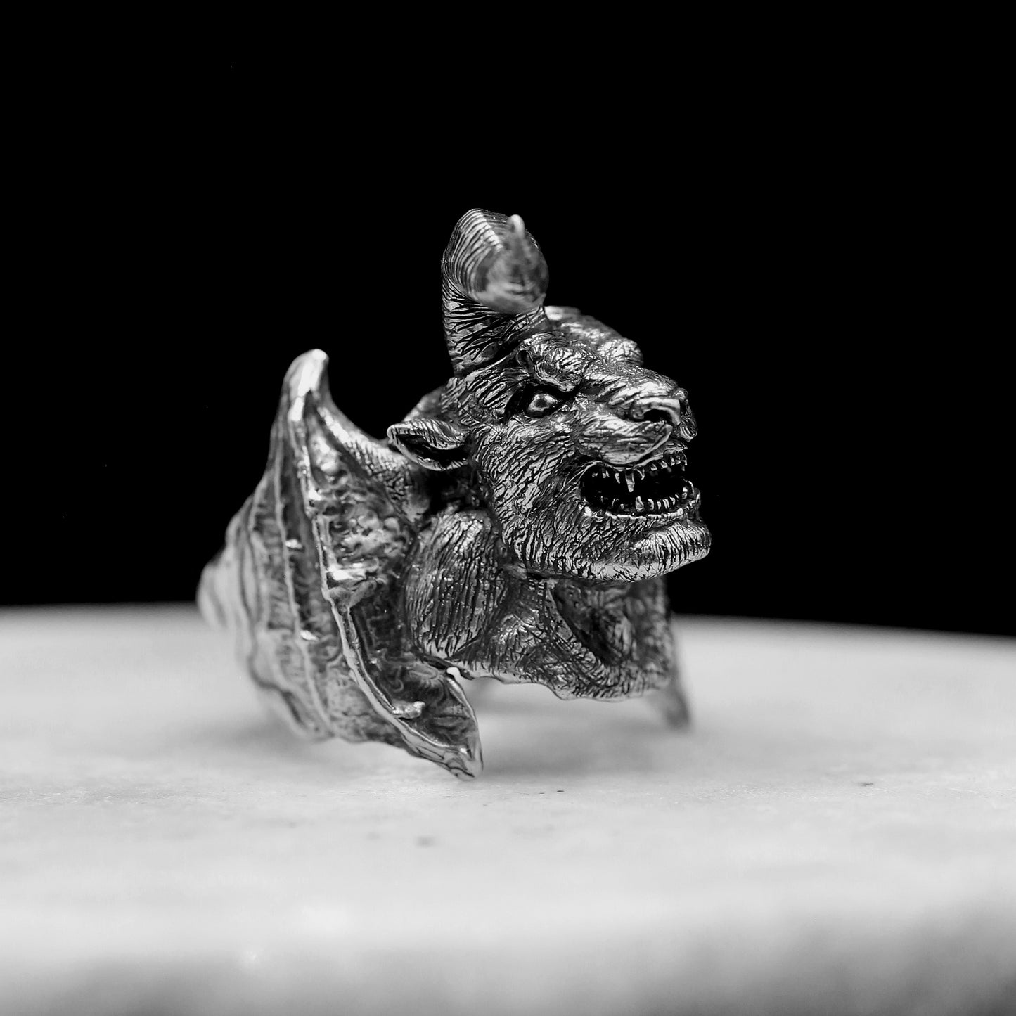 NOSFERATU ZODD Handmade Sterling Silver 925 Ring