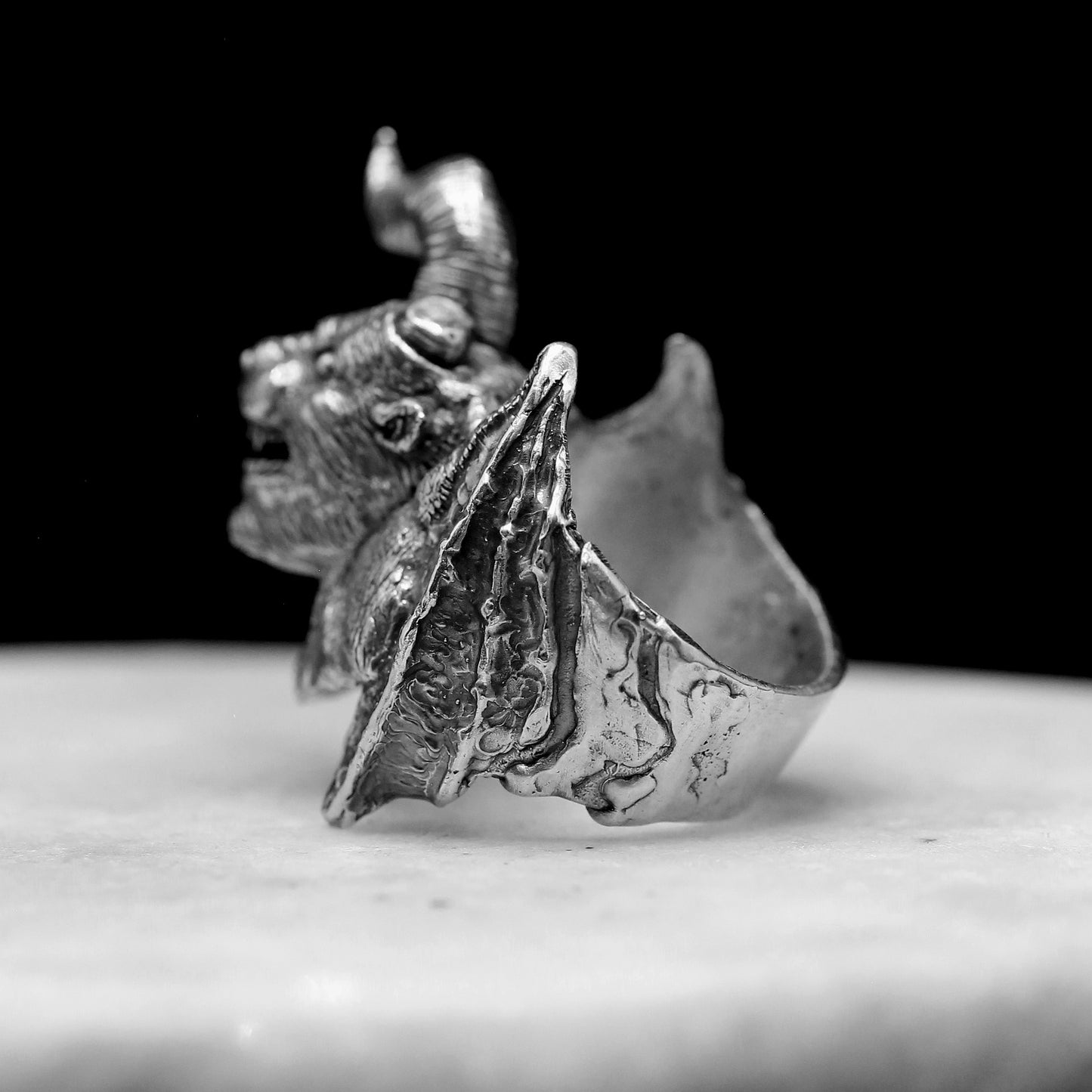 NOSFERATU ZODD Handmade Sterling Silver 925 Ring