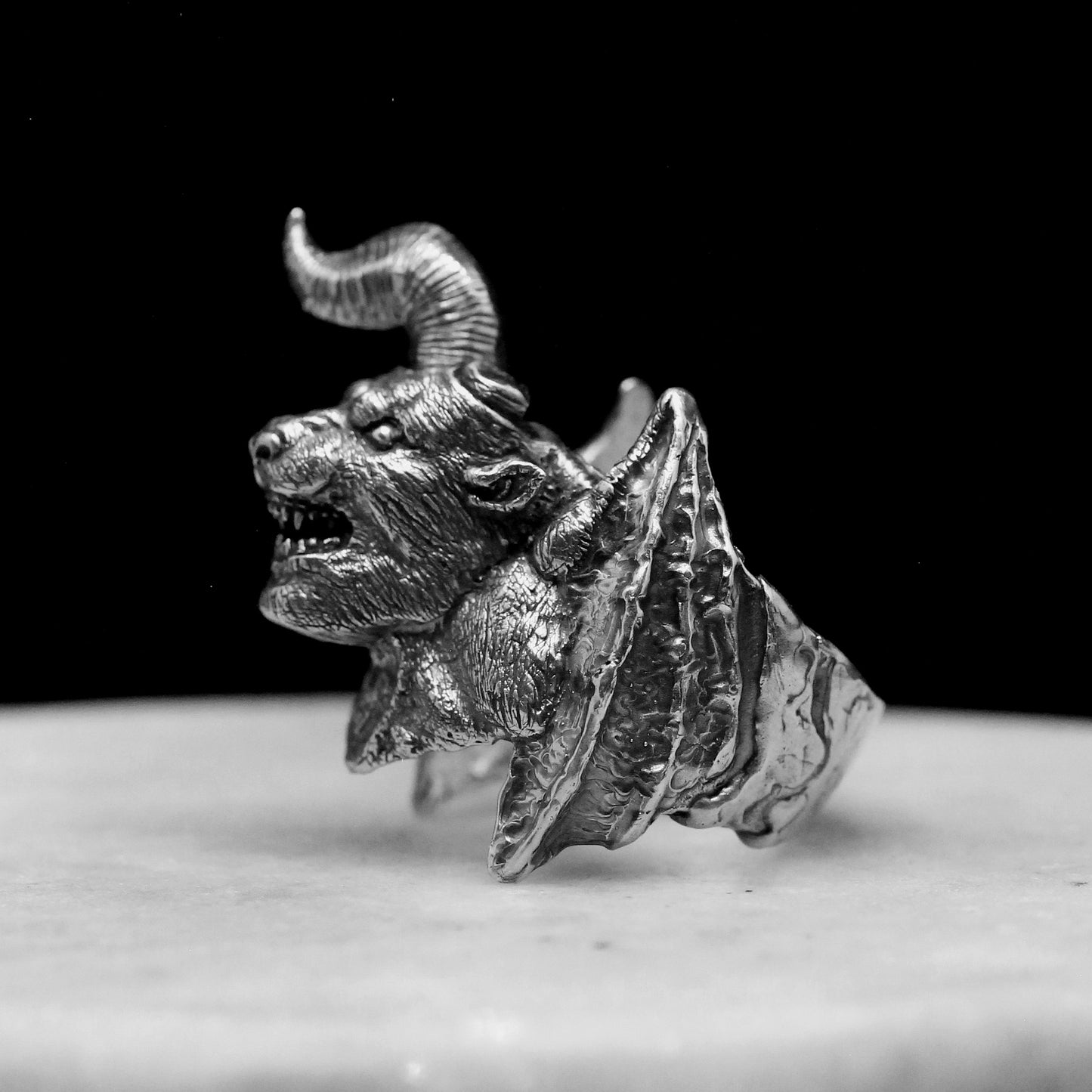 NOSFERATU ZODD Handmade Sterling Silver 925 Ring