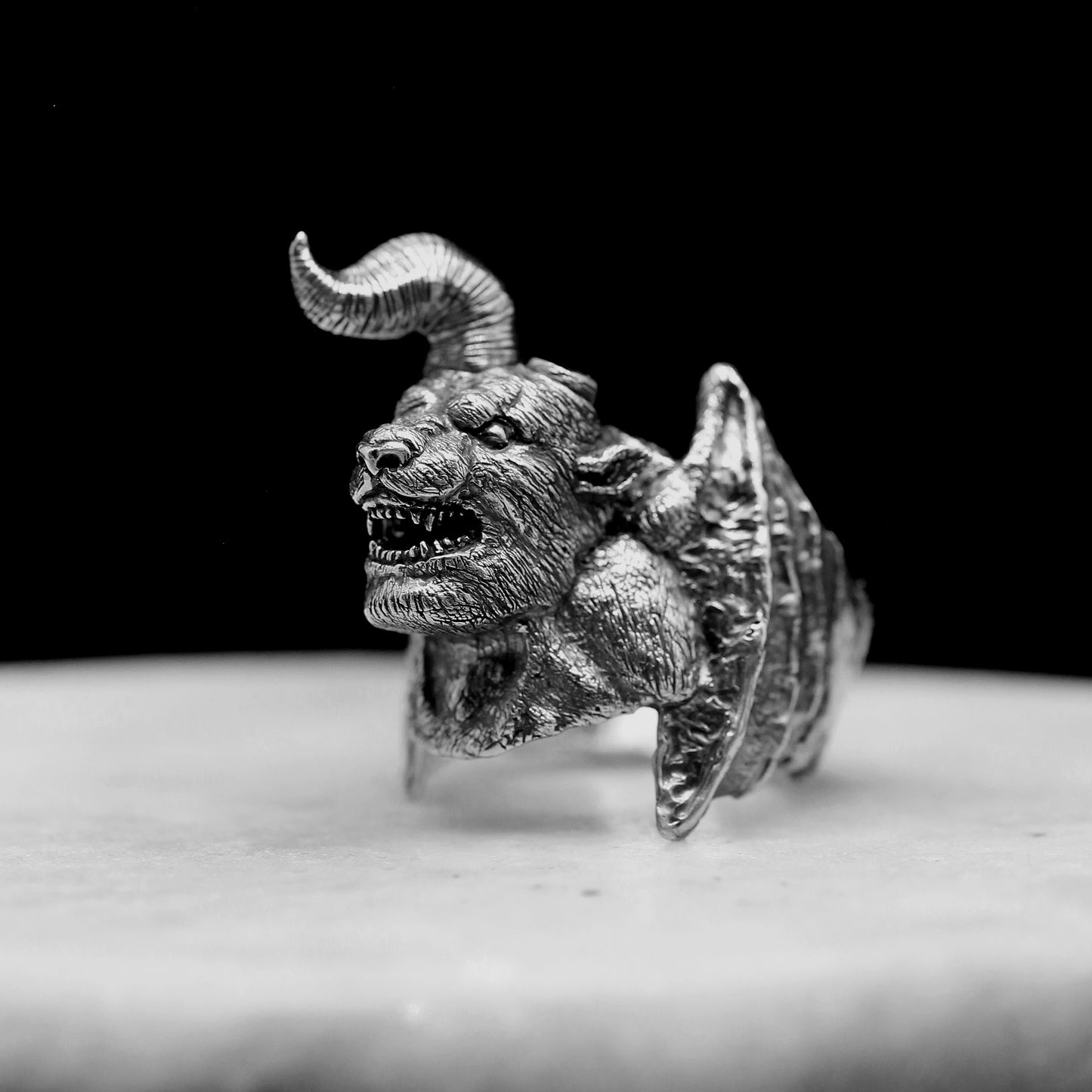 NOSFERATU ZODD Handmade Sterling Silver 925 Ring