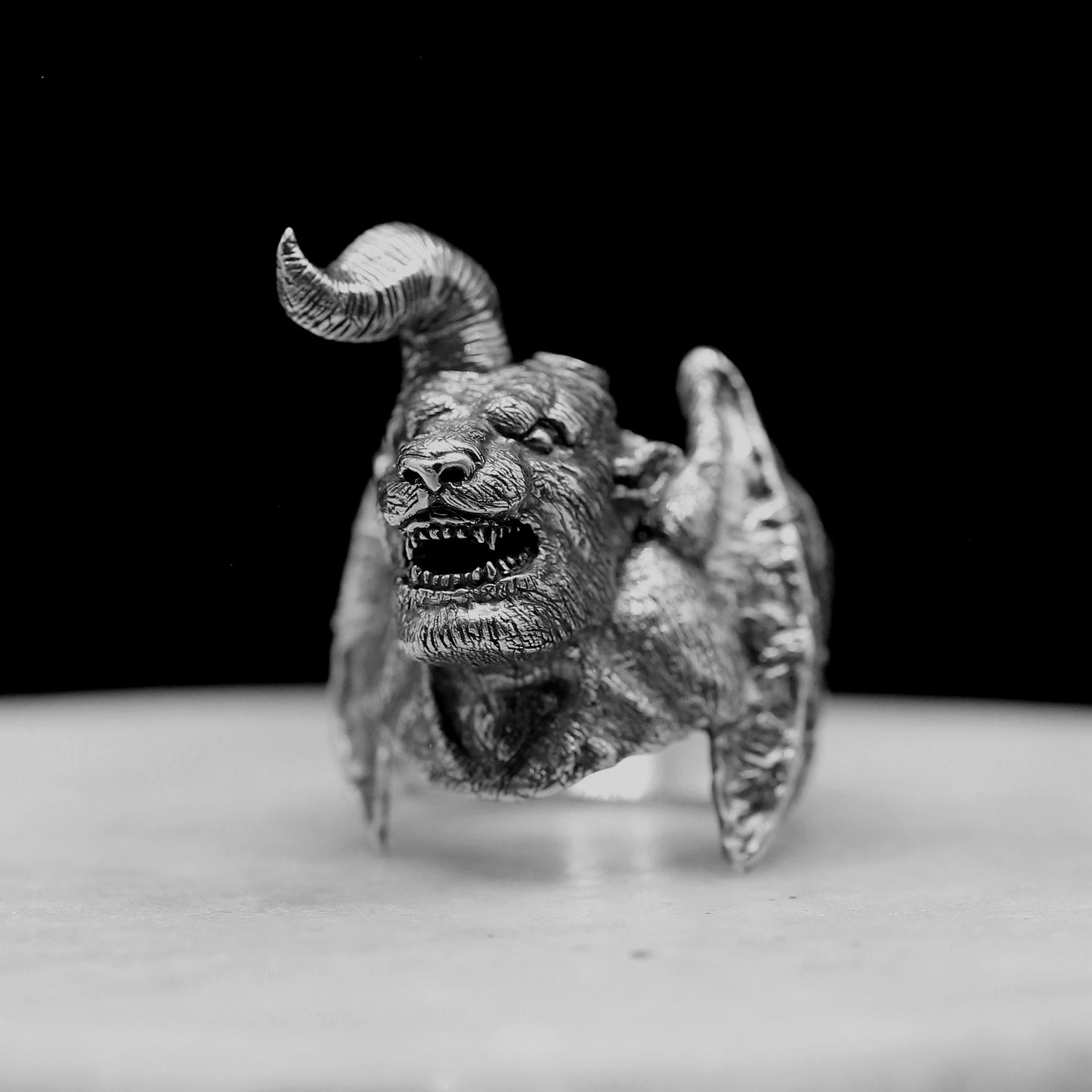 NOSFERATU ZODD Handmade Sterling Silver 925 Ring