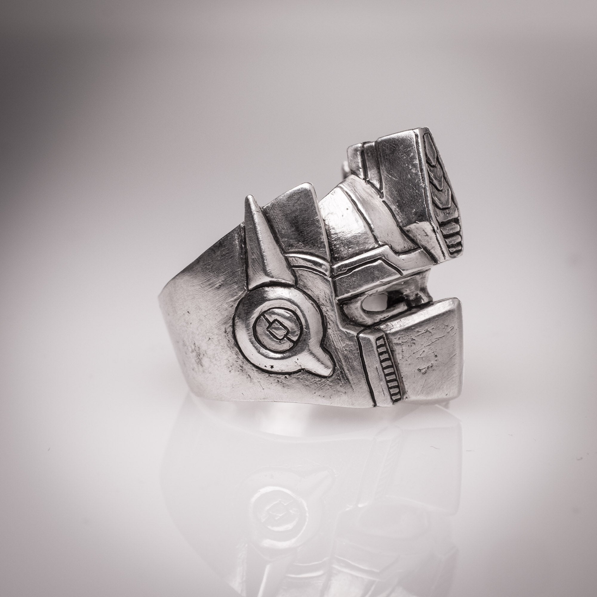 Optimus Prime Silver Ring – Transformers Hero Jewelry in Sterling Silver 925