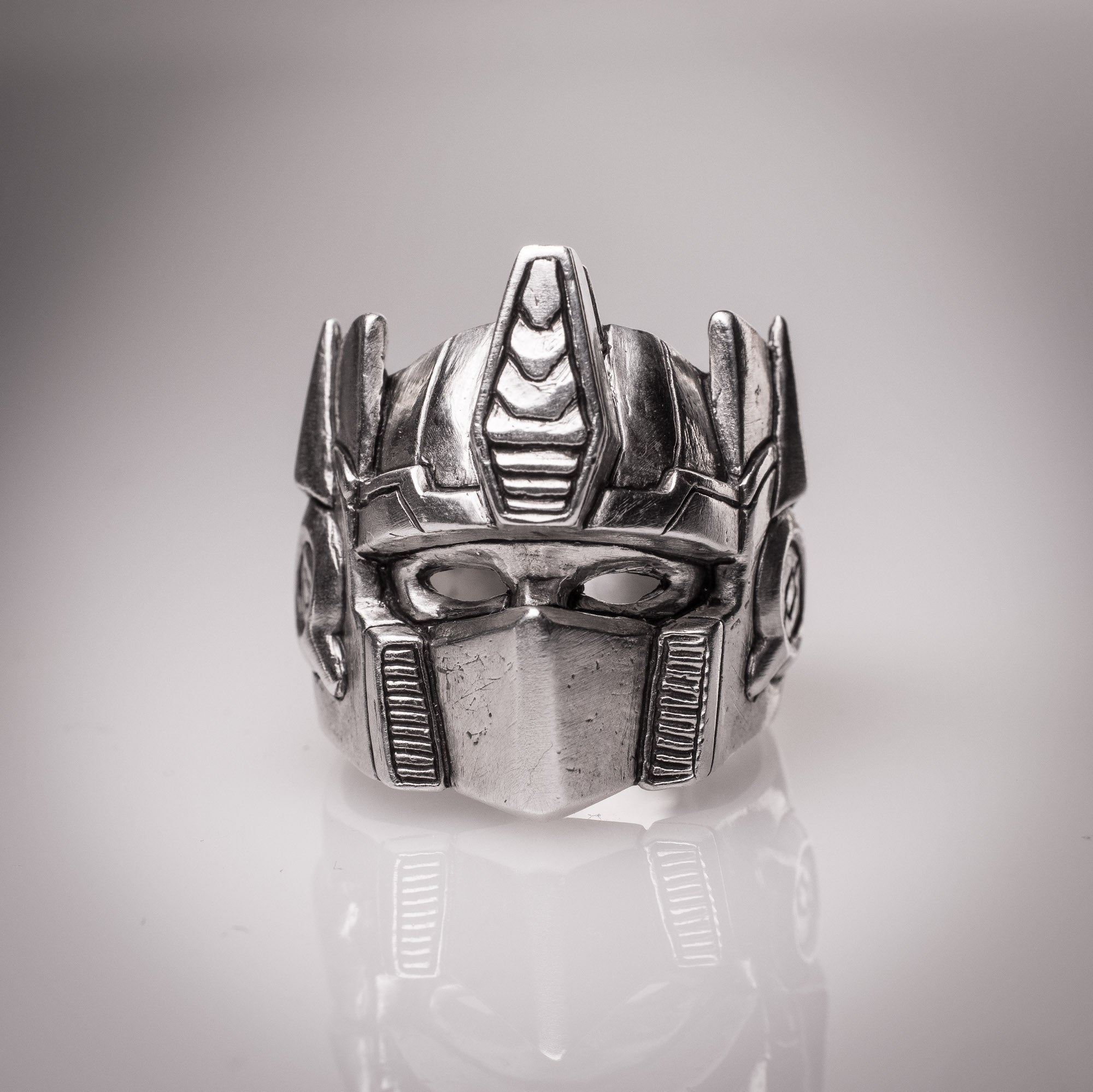 Optimus Prime Silver Ring – Transformers Hero Jewelry in Sterling Silver 925