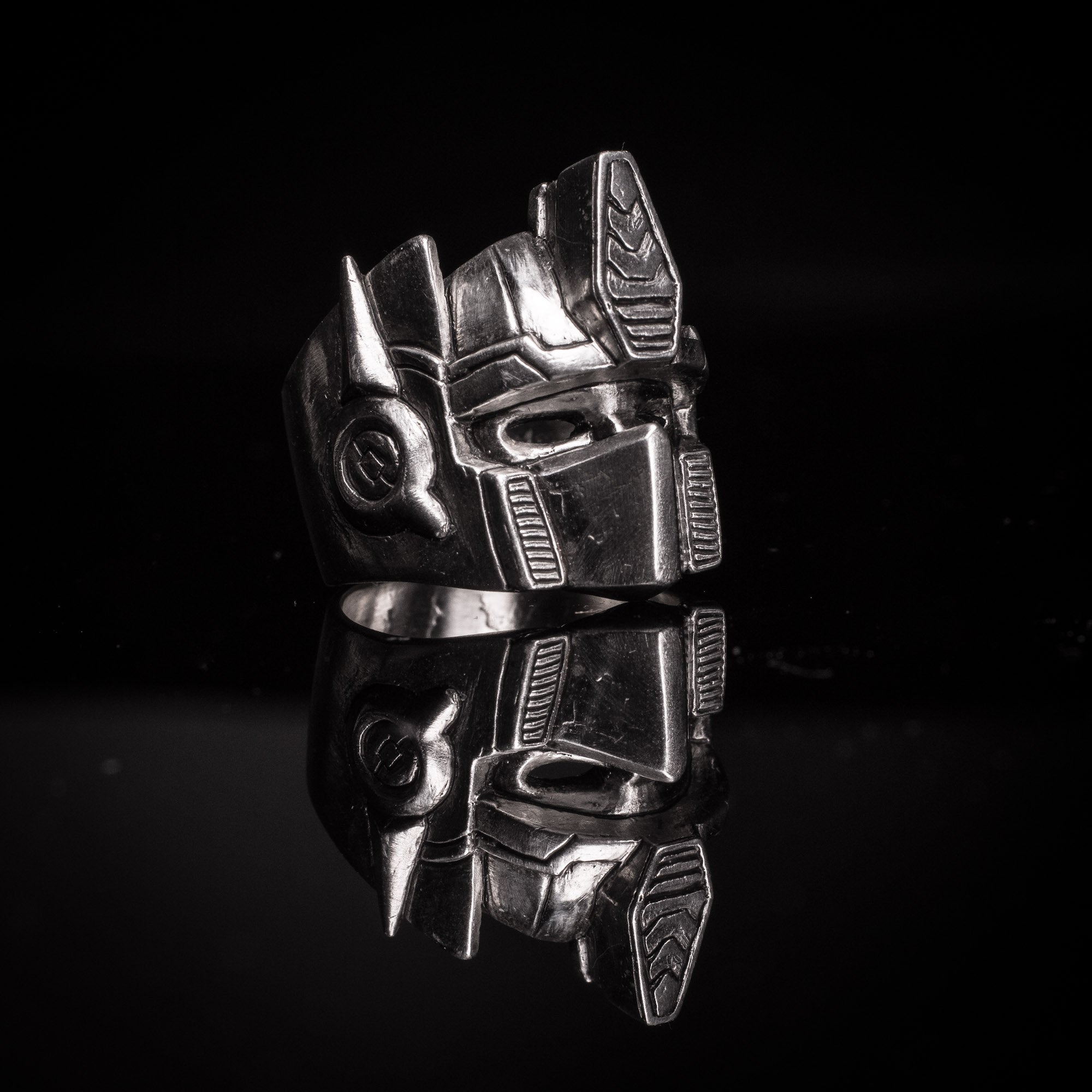 Optimus Prime Silver Ring – Transformers Hero Jewelry in Sterling Silver 925