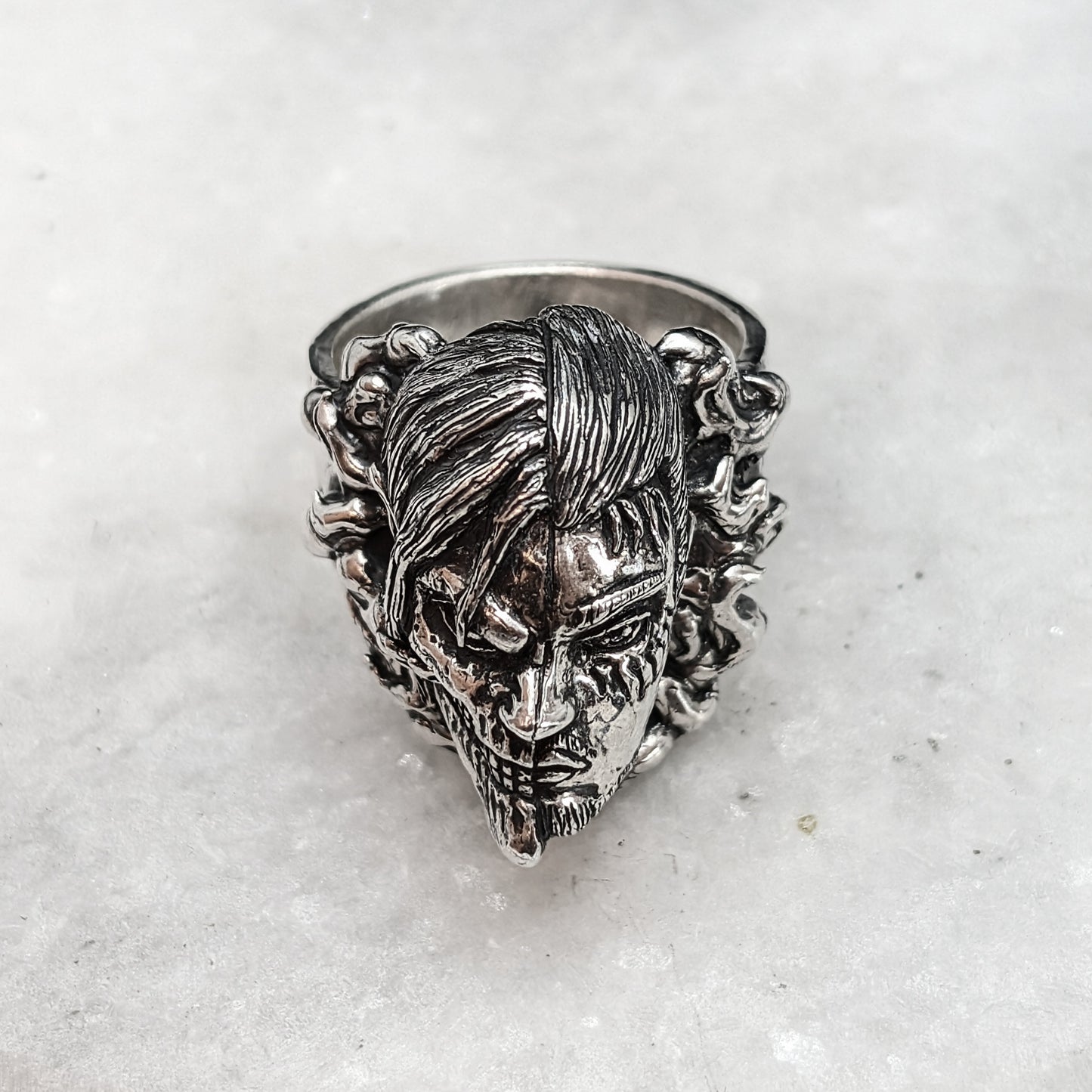 EREN x TITAN Handmade Silver Ring