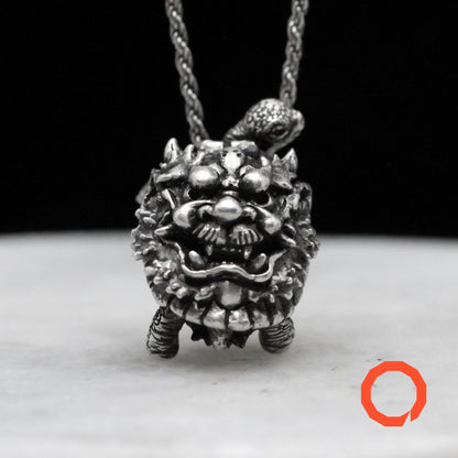 TURTLE-ONI Handmade Silver Pendant